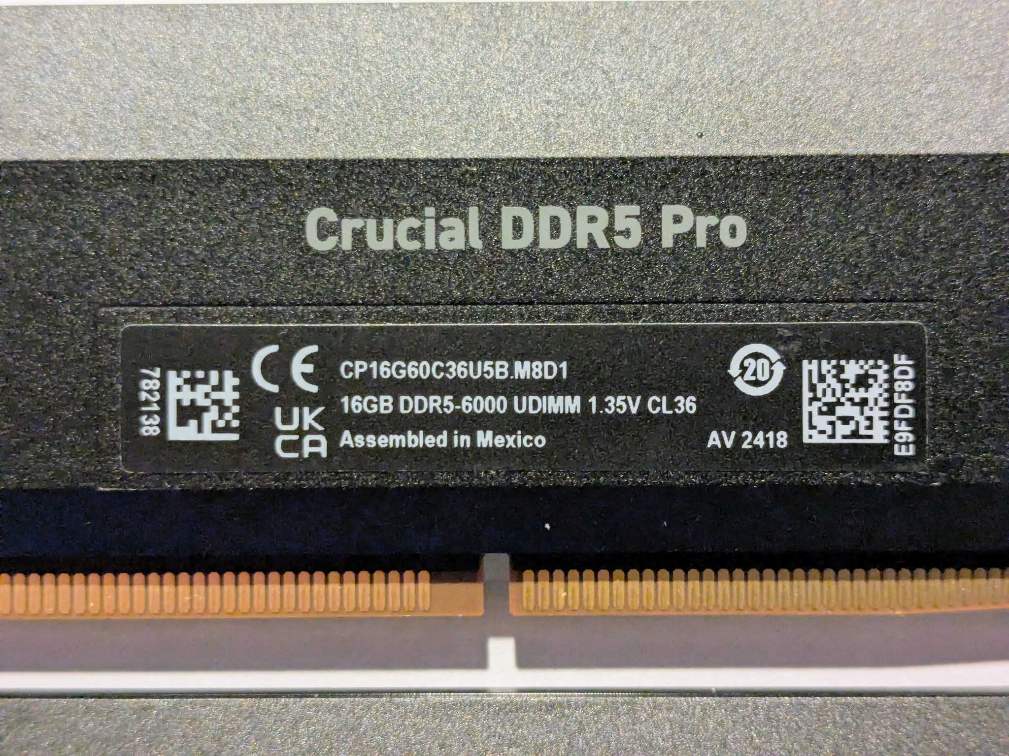 Crucial Pro 32gb 6000mt/s CL36 DDR5 RAM