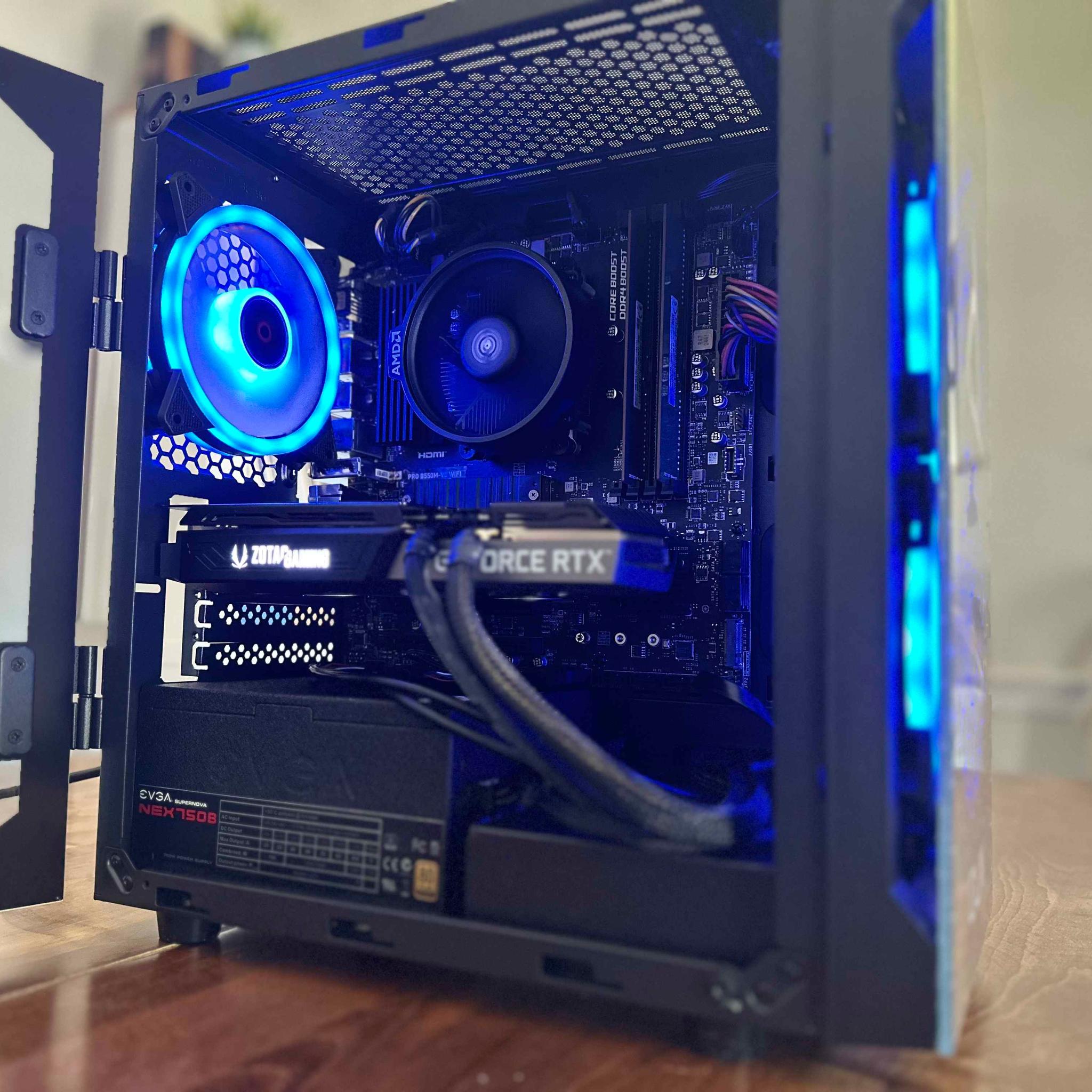 GeForce RTX 3070 Custom Gaming PC | Ryzen 5 5500 | 512GB SSD | 16GB ram | WiFi | RGB