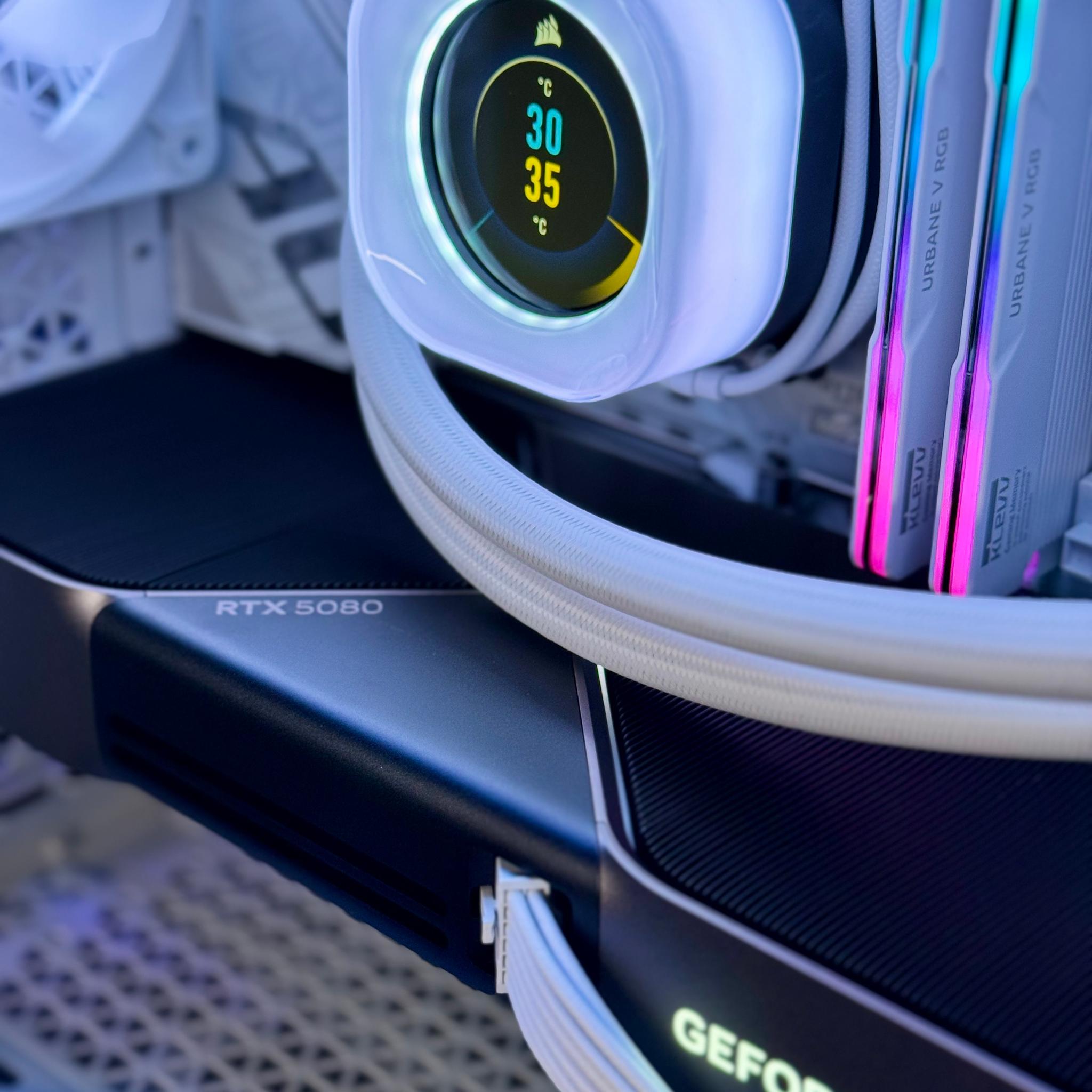 Almost Heaven III 🪽🪽 🪽 9800X3D ☀️ RTX 5080 FE 🌙 32GB RAM DDR5 CL28 ✨ 2TB m.2 📖 White Build