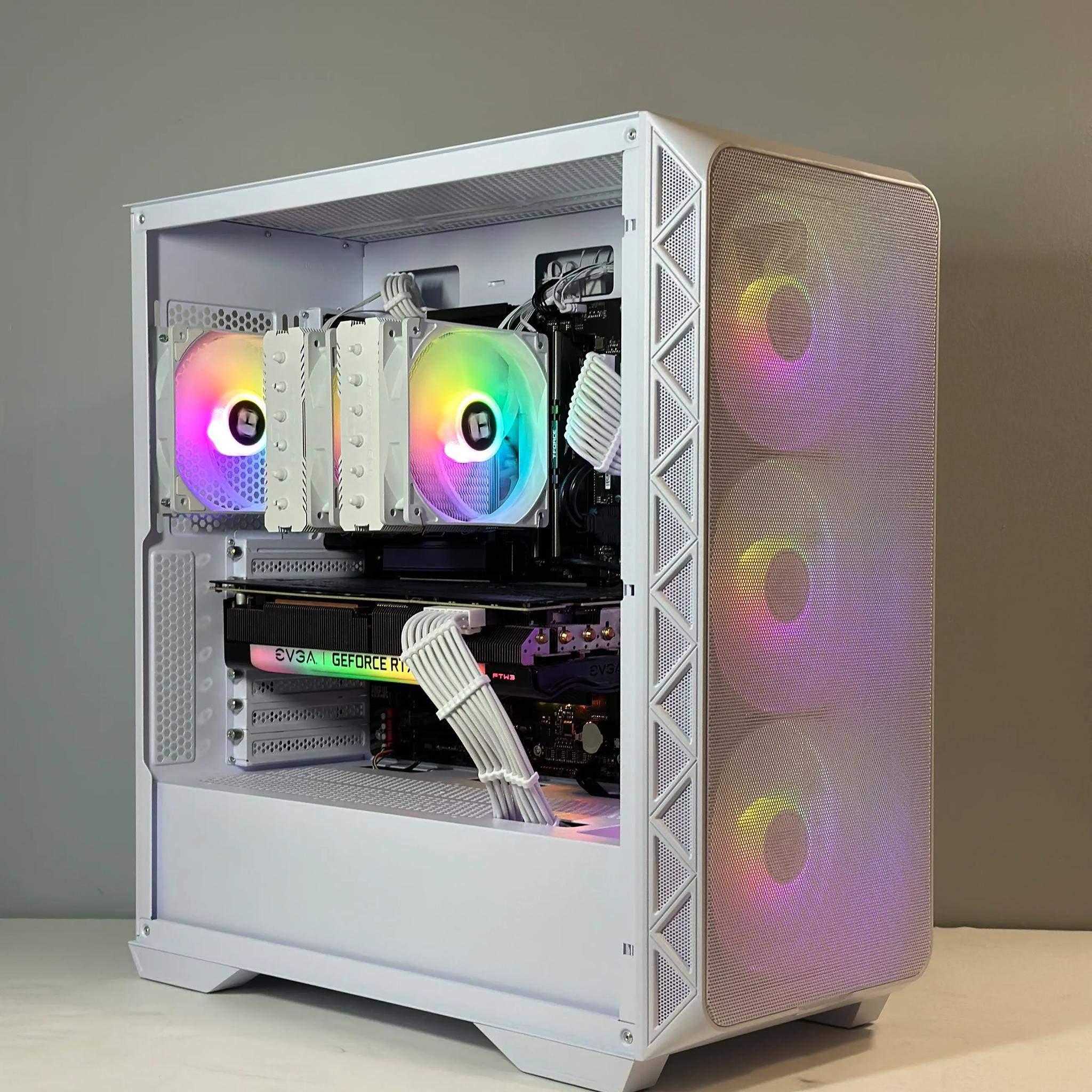 RTX 3070 | Intel i5 12600KF | 32GB RAM | 2TB SSD | Custom White Gaming PC WIFI WIN10