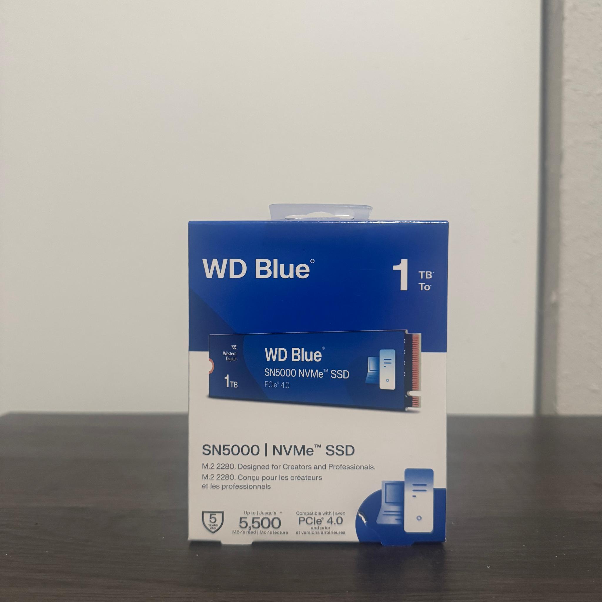 BRAND NEW SEALED-Western Digital WD Blue SN5000 NVMe PCIe 4.0 SSD 1TB M.2 2280