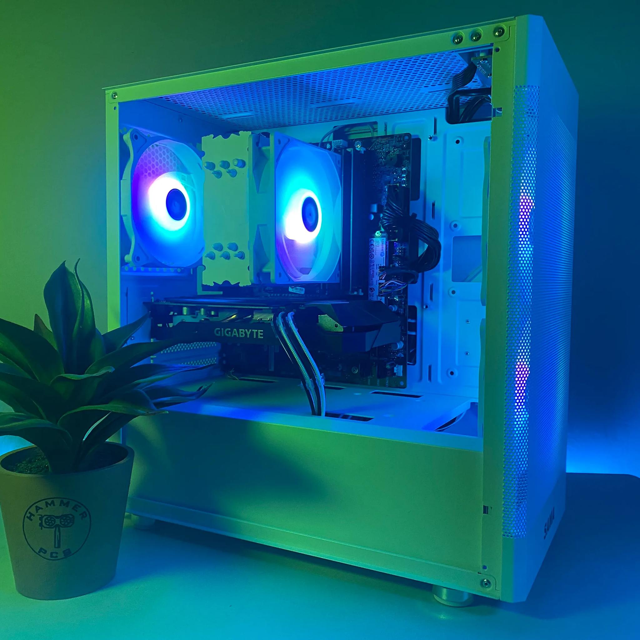 💎 Custom Built White RGB Gaming PC 💎| Windows 11 | Fortnite, GTA, Rainbow 6, and more!