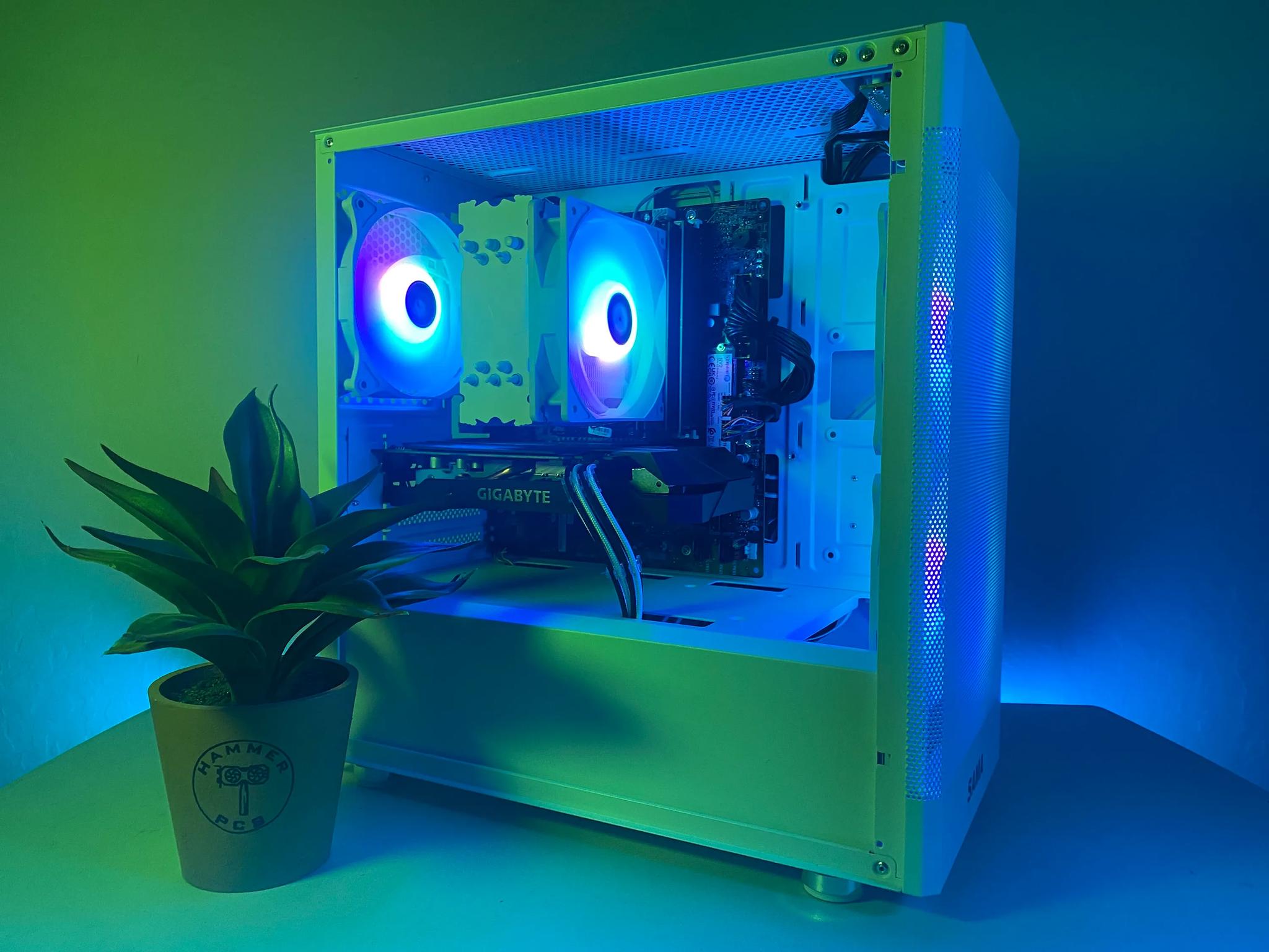 💎 Custom Built White RGB Gaming PC 💎| Windows 11 | Fortnite, GTA, Rainbow 6, and more!