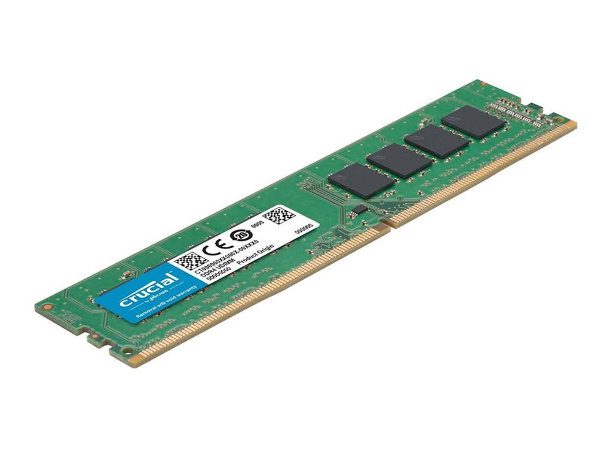 Crucial 16GB (2 x 8GB) DDR4-3200 PC4-25600 CL22 Dual Channel Desktop Memory Kit CT2K8G4DFRA32A Green