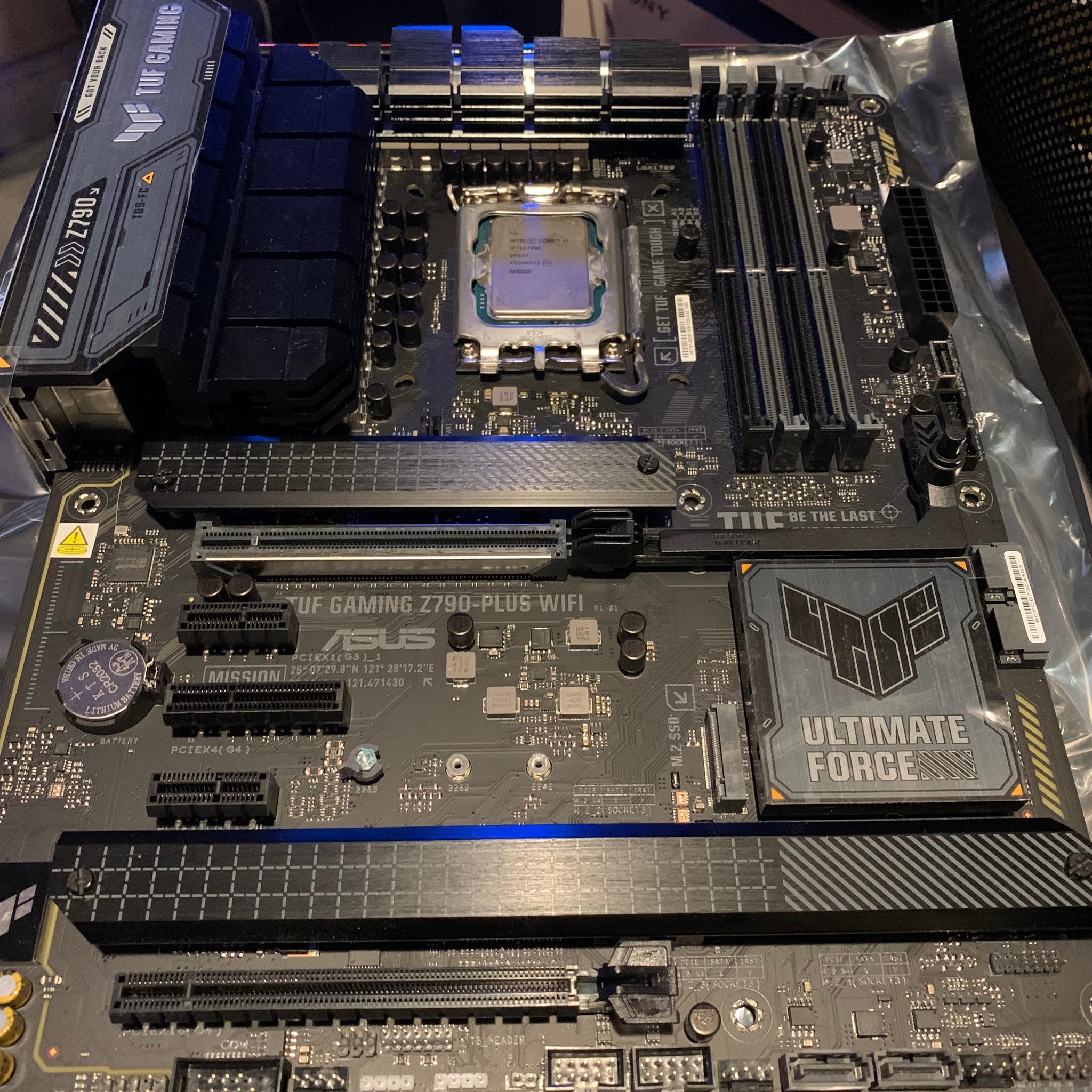 Intel i7-14700K LGA1700 20 Core CPU+ASUS TUF GAMING Z790-PLUS WIFI