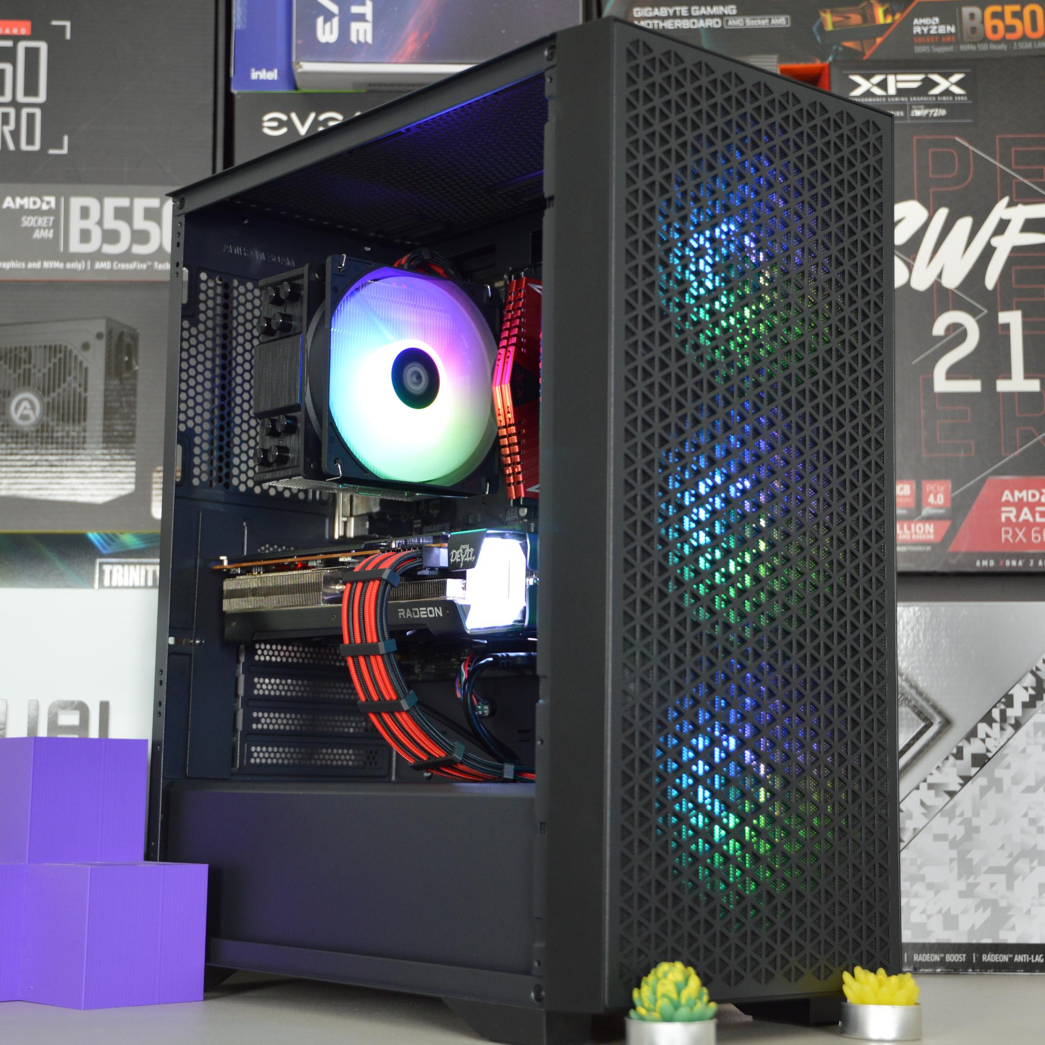 🔴👺| RX 6600XT 8GB | RYZEN 5 3600 | 16GB DDR4 RAM | 1TB NVME SSD | Crimson Devil |