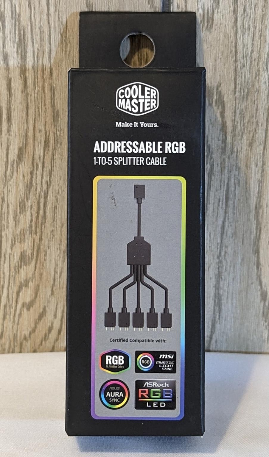 Cooler Master 1-to-5 ARGB Splitter Cable for 5v 3pin Addressable RGB