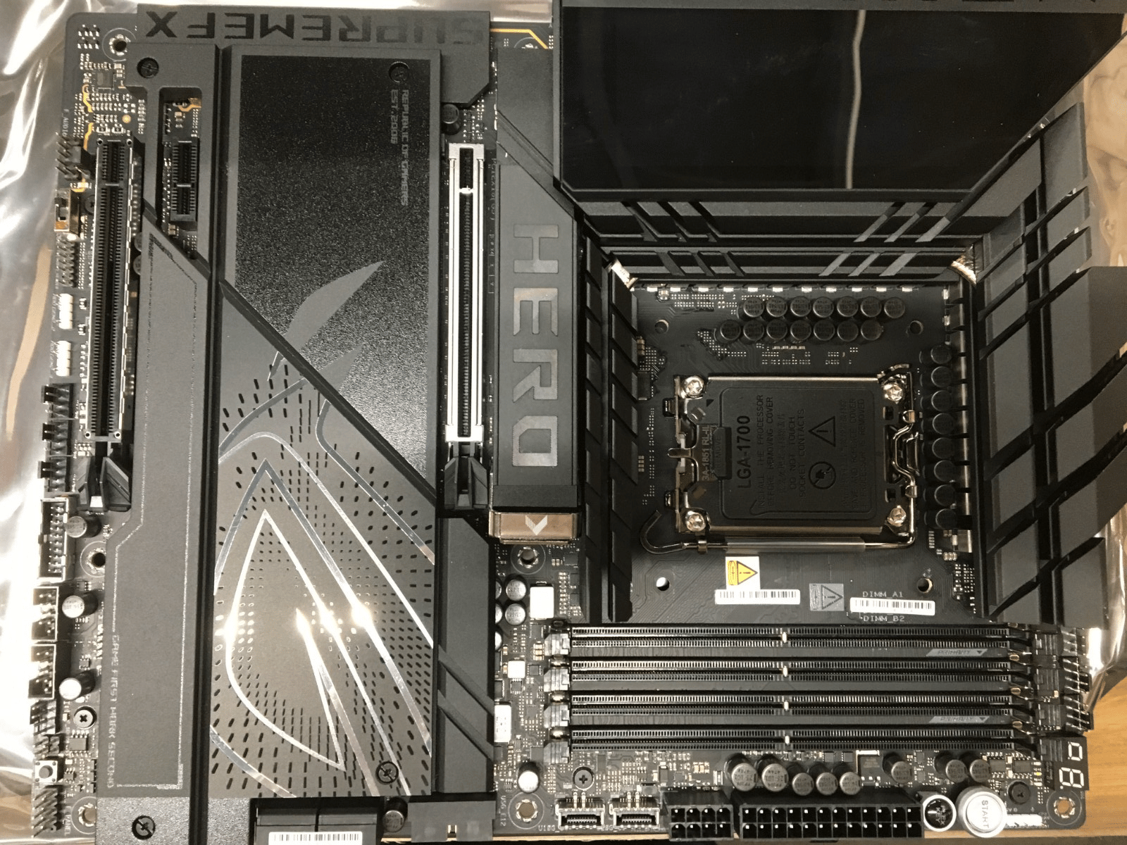 ASUS ROG Maximus Z890 Hero LGA 1851 Motherboard - Open Box, No Accessories