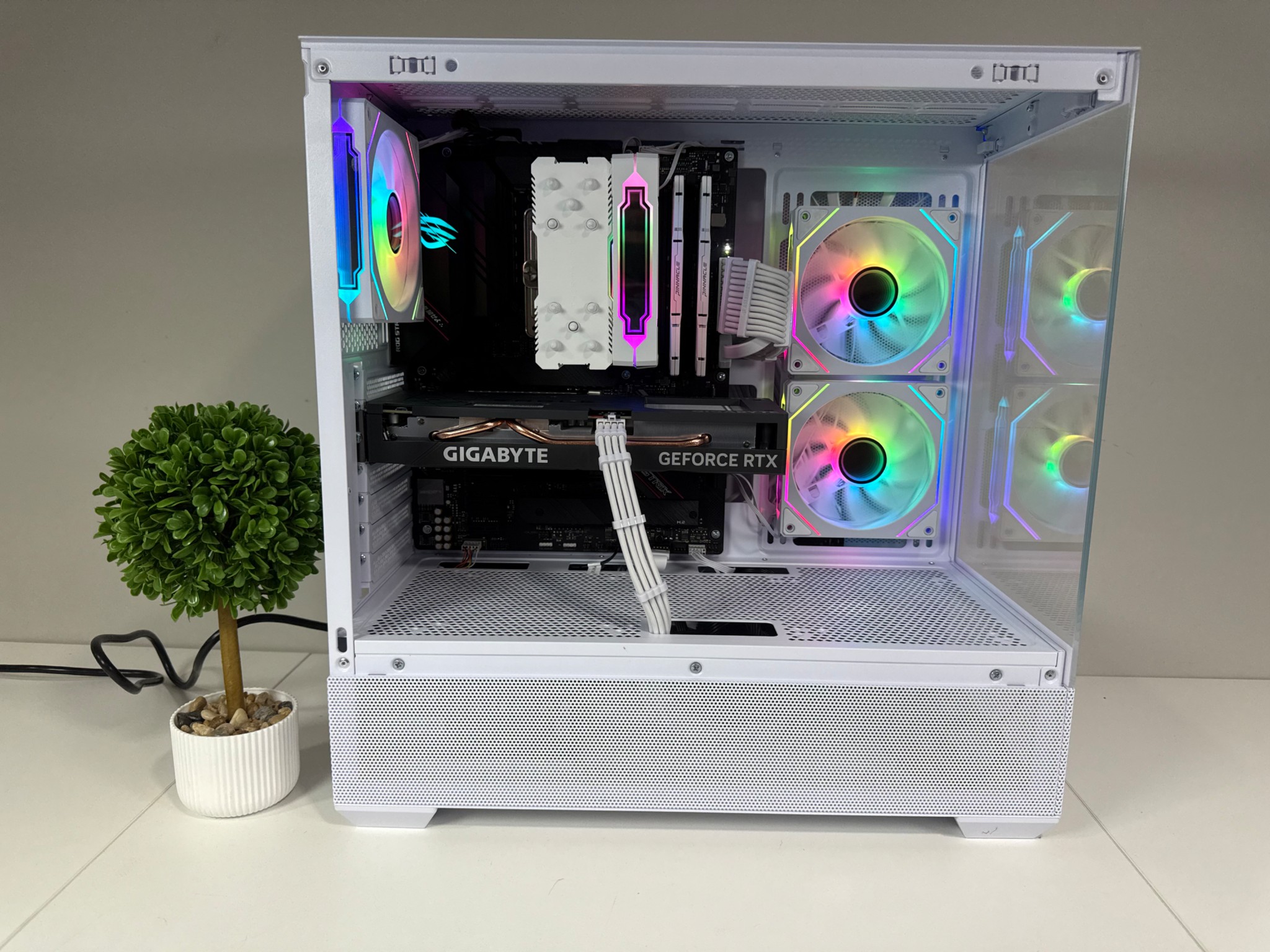 RTX 4060 | Ryzen 7 5700 X | 32GB DDR4 | 1TB SSD | 650W Gold PSU | ARGB Fans | Windows 11 PRO