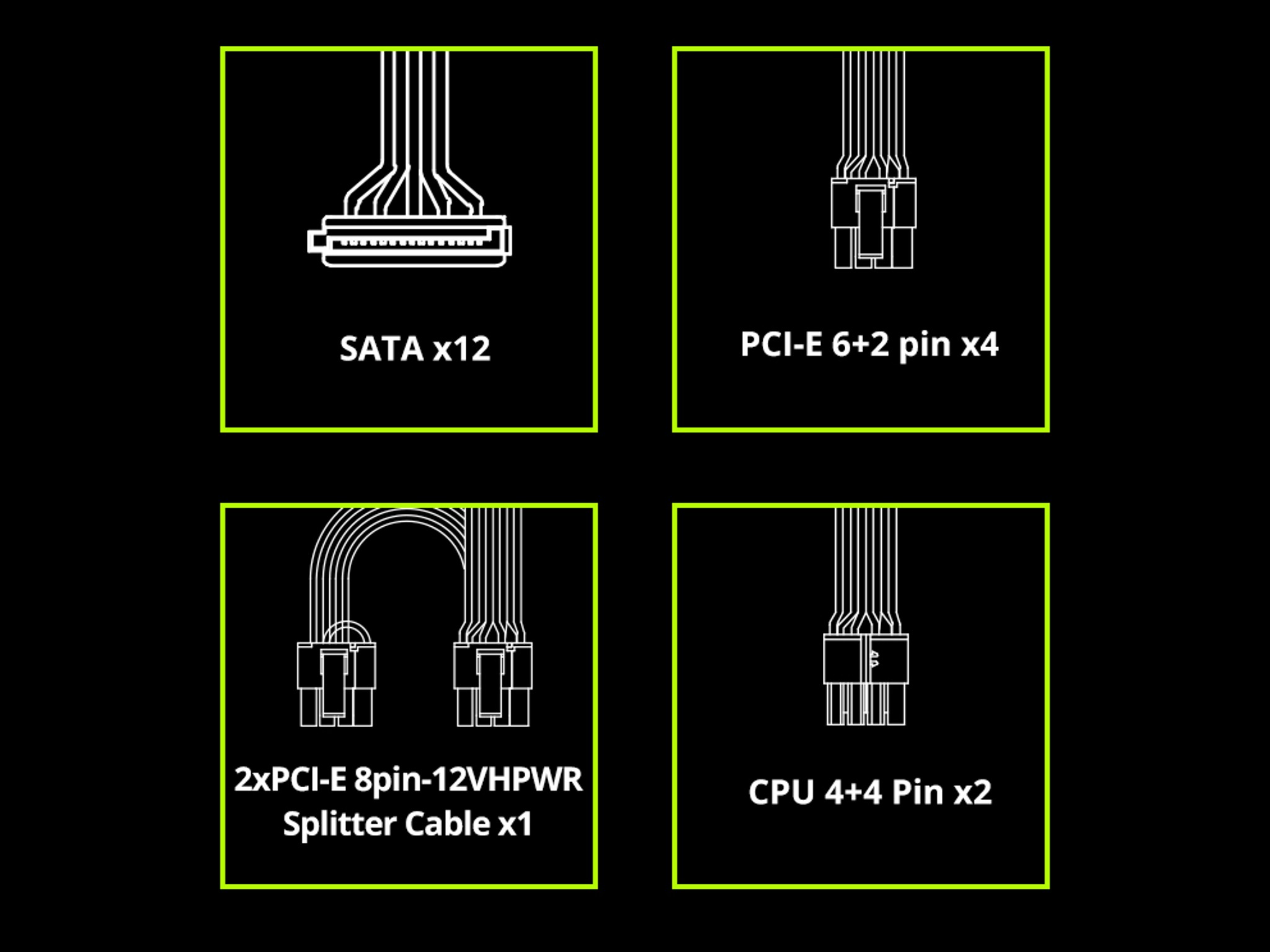 ENERMAX REVOLUTION ATX 3.0 1200W, 80+ Gold Full Modular, ATX 3.0, 600W PCIe 5.0 12VHPWR Connectors