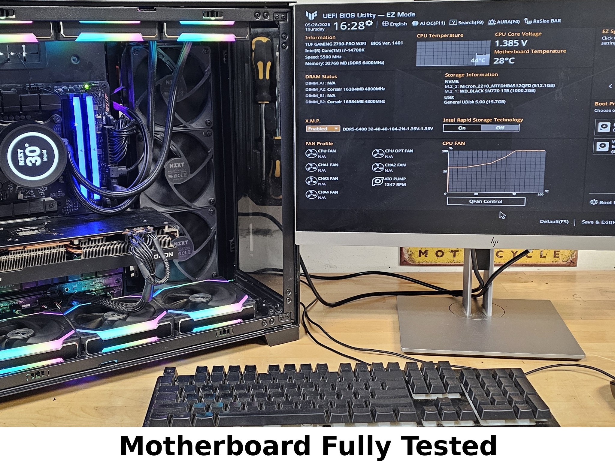 ASUS TUF Gaming Z790-PRO WiFi LGA 1700 DDR5 ATX Motherboard