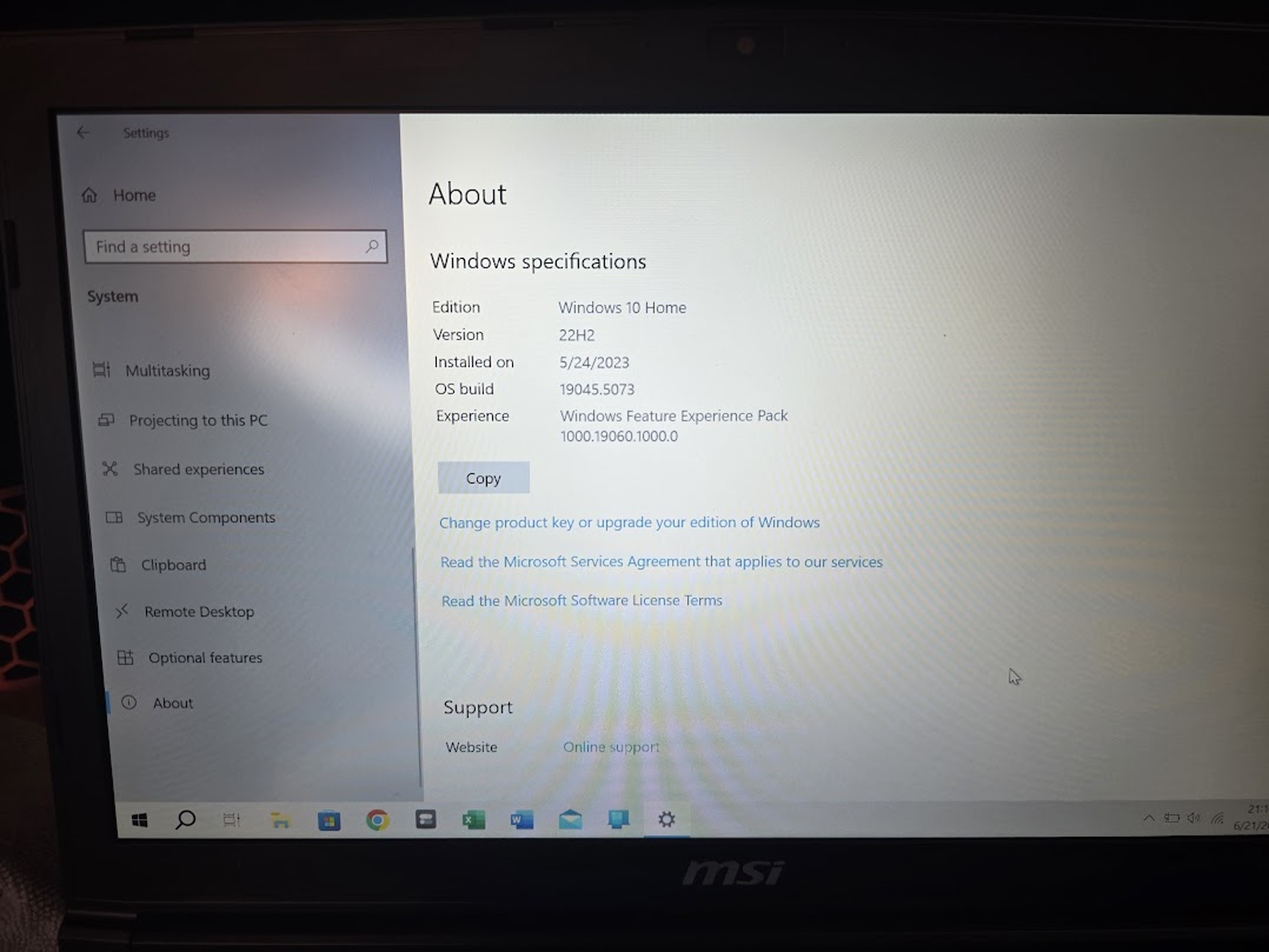 MSI GE72 2qc APACHE-264US GTX 960M USED / UPGRADED / GREAT SHAPE / WINDOWS 10 HOME