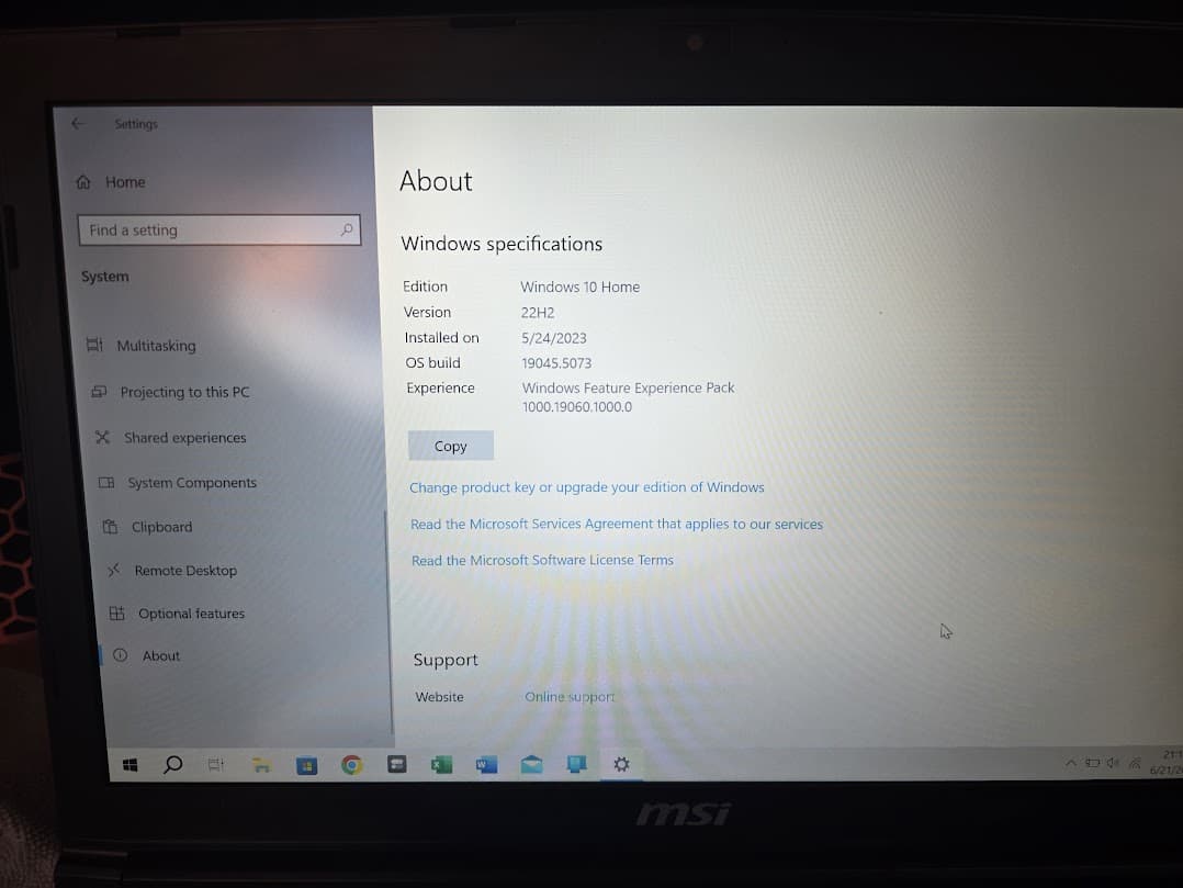 MSI GE72 2qc APACHE-264US GTX 960M USED / UPGRADED / GREAT SHAPE / WINDOWS 10 HOME
