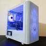 ⚡Budget White Gaming PC - Intel Xeon 8-cores ● 16GB RAM ● 512GB SSD ● AMD RX 580 8GB