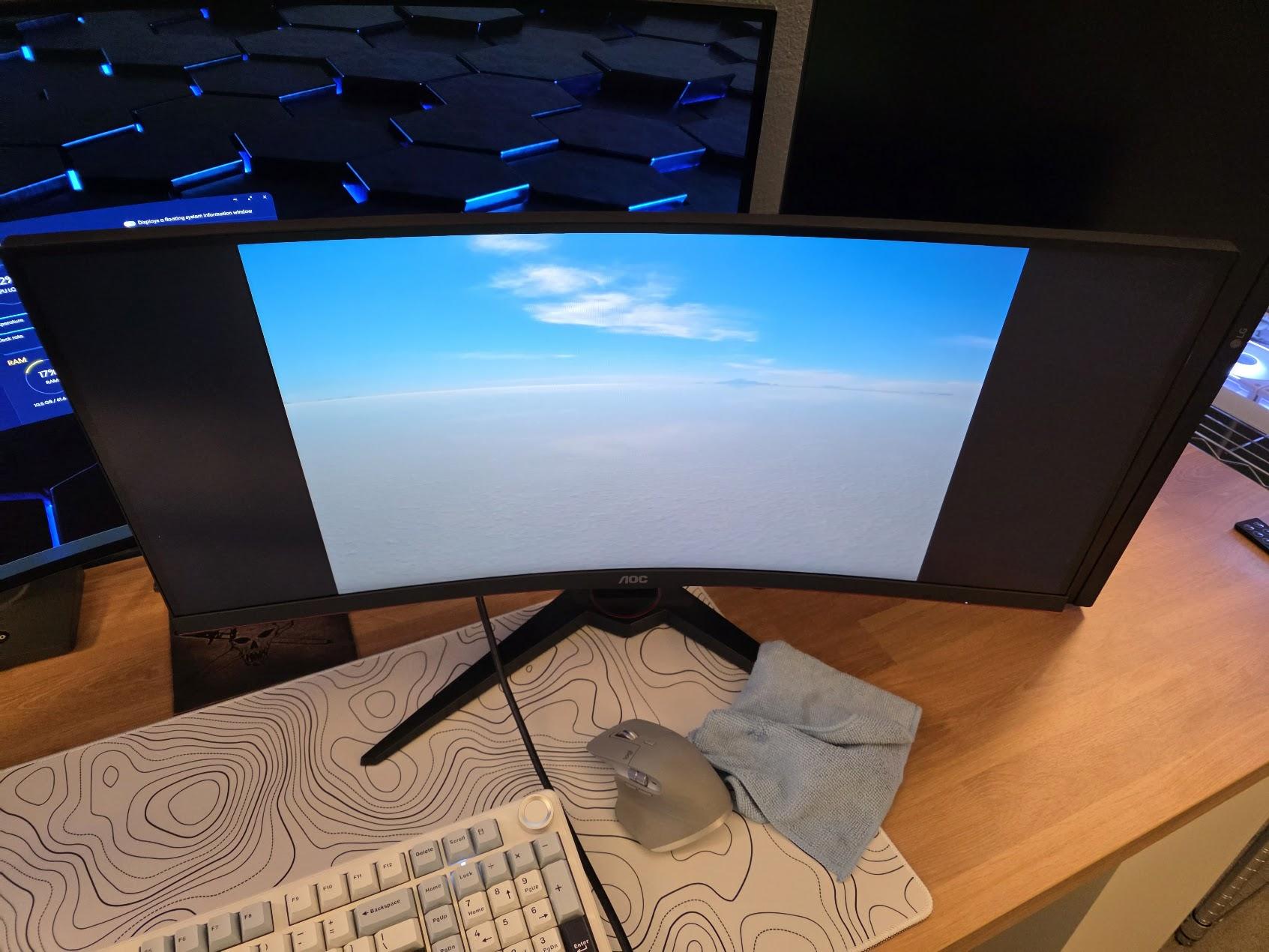 AOC CQ29G2E 29" 2K 1080P Curved Widescreen 21:9 Monitor 75Hz Gaming - Productivity - General Use