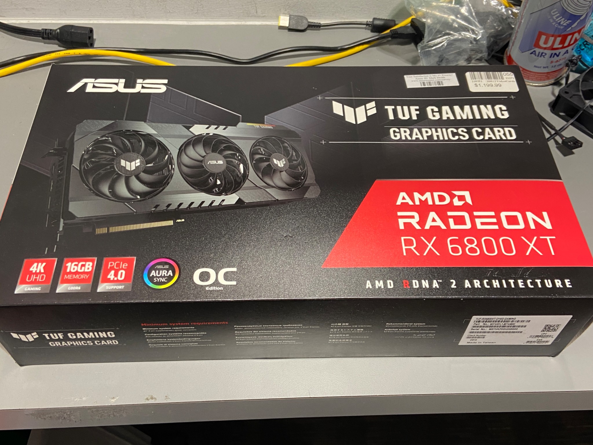 Asus TUF AMD Radeon RX 6800XT 16GB