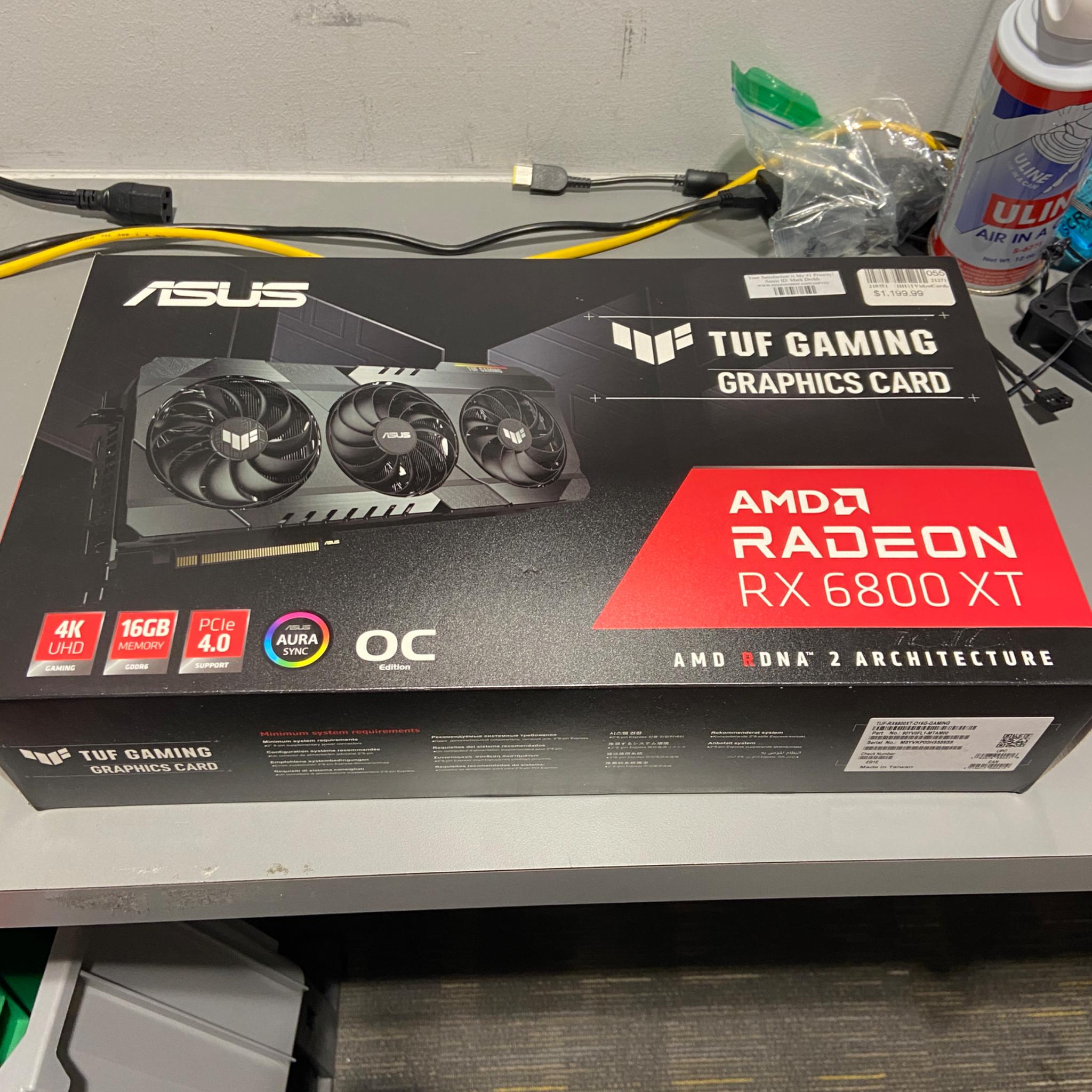 Asus TUF AMD Radeon RX 6800XT 16GB