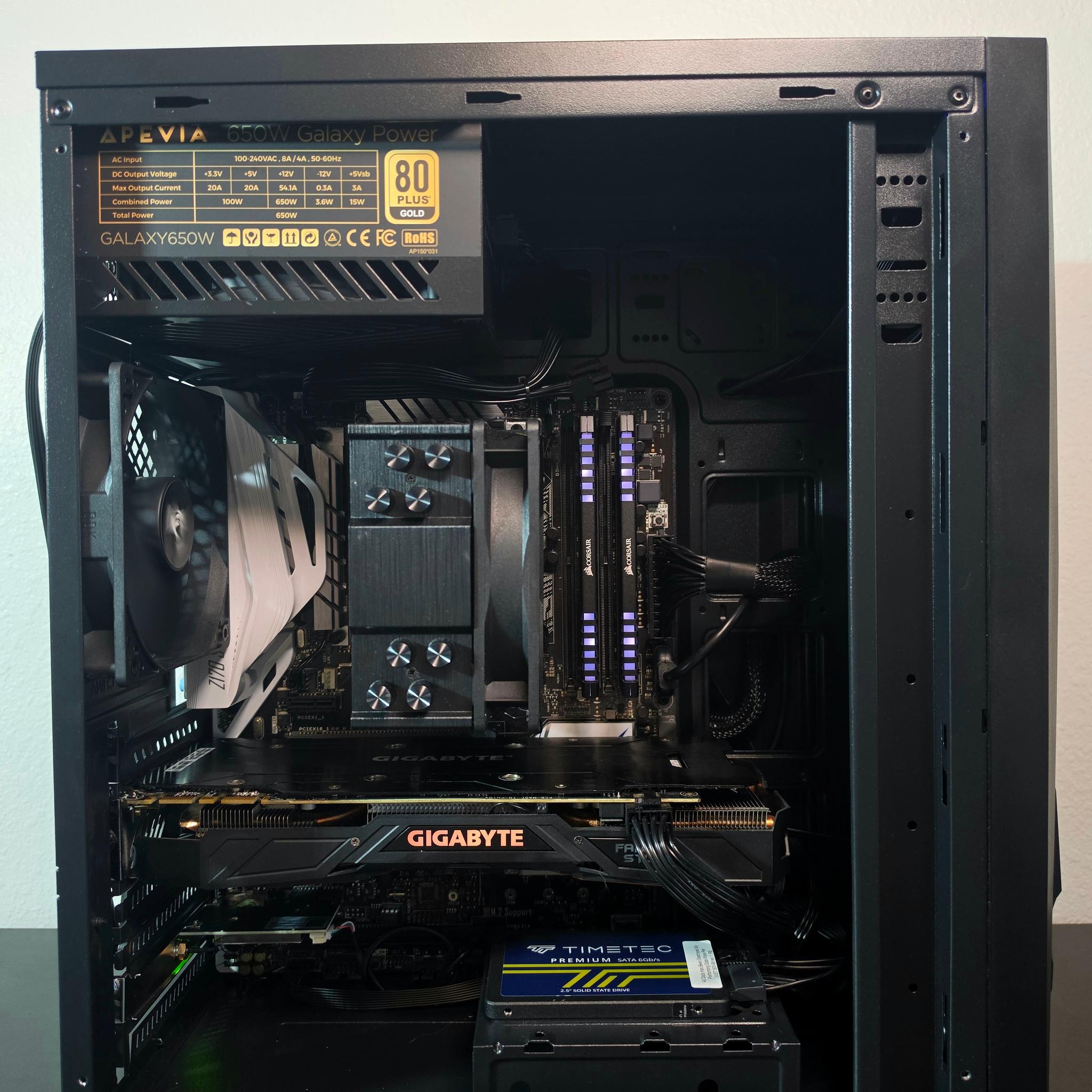 Budget Gaming PC / i7 6700k / GTX 1070 / 16GB DDR4 / 512GB SSD / Wi-Fi & BT
