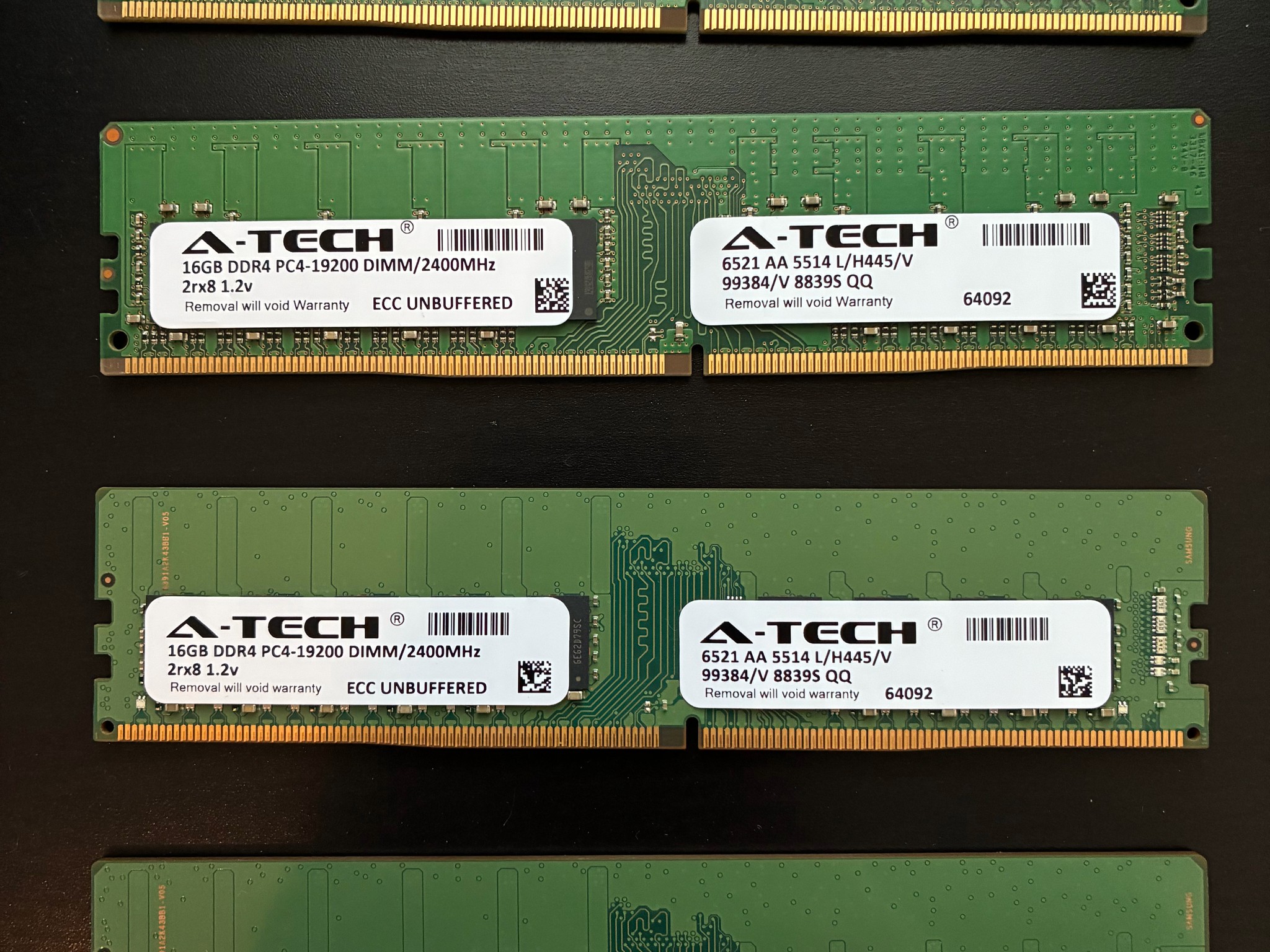 64GB (4x16GB) PC4-2400 ECC UDIMM Supermicro X11SSM-F X11SCH-LN4F Memory RAM
