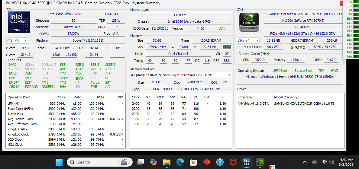 High-End 1440p / 4K Ready HP OMEN MAX 45L Gaming PC