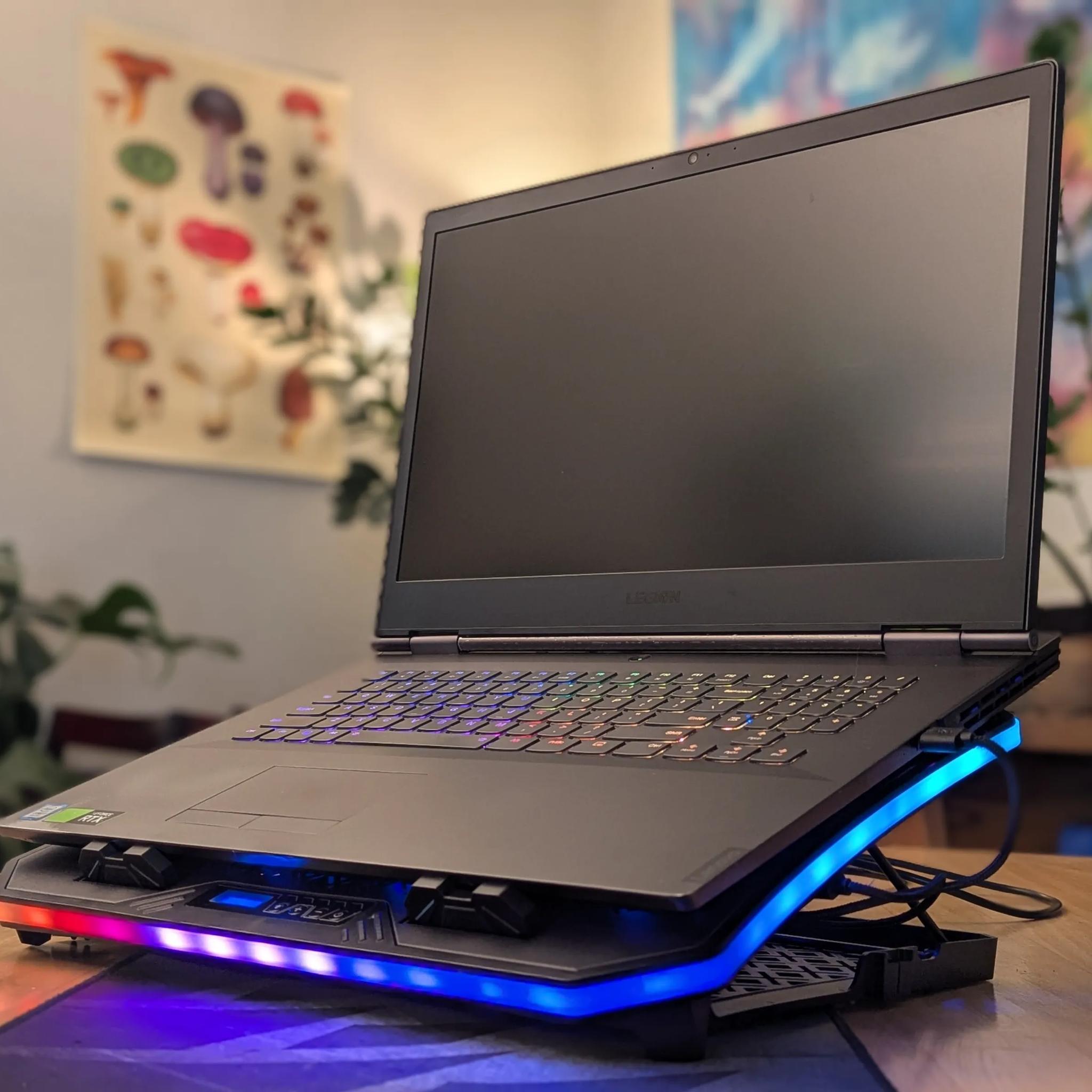 🔥 Lenovo Legion Y740 17" – RTX 2080 Gaming Beast + RGB Stand 💻