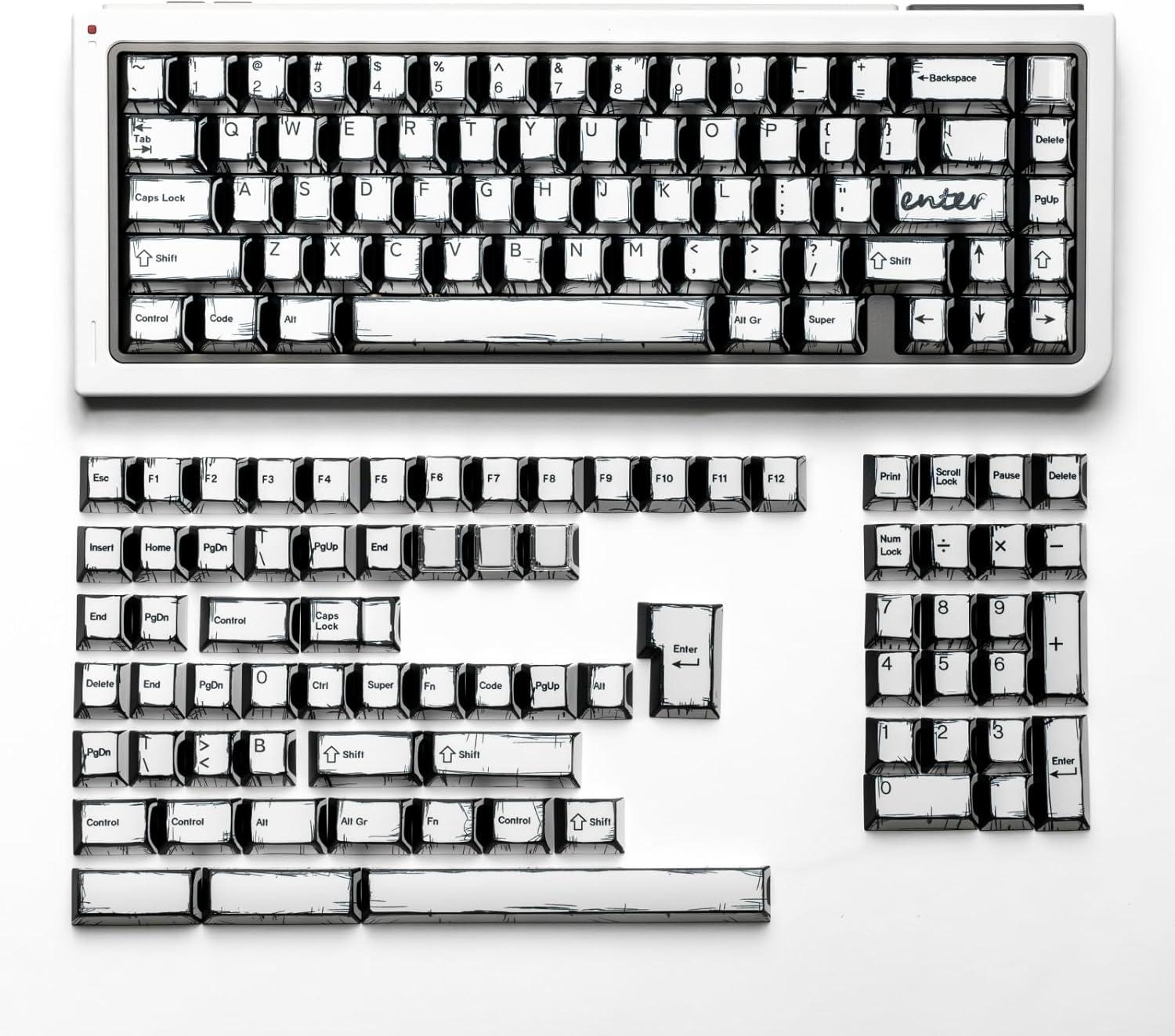 Manga/Anime PBT Keycaps (141 Keys)