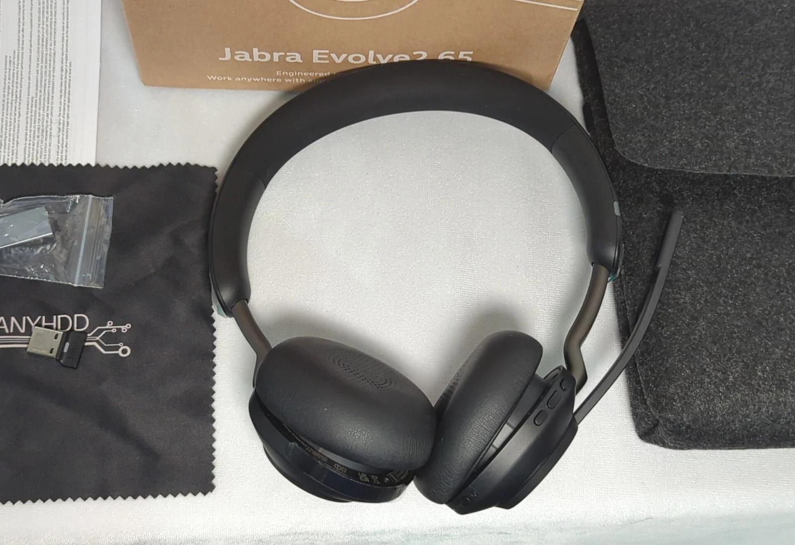 ANYHDD Jabra Evolve2 65 Wireless Headset with Link380c