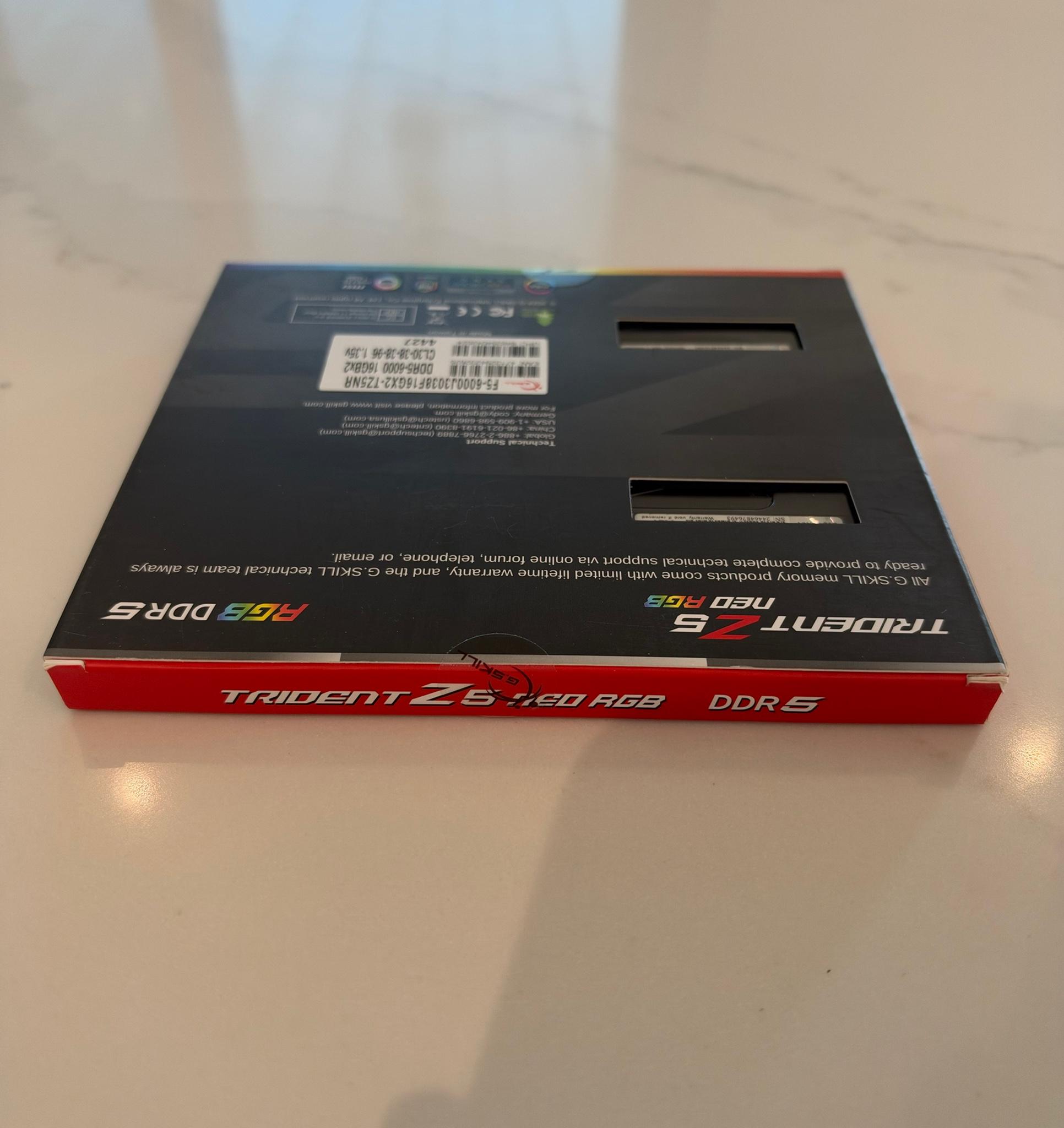 G.Skill Trident Z5 Neo RGB 32GB (2x16GB) DDR5 6000 CL30 AMD EXPO - Brand New Sealed