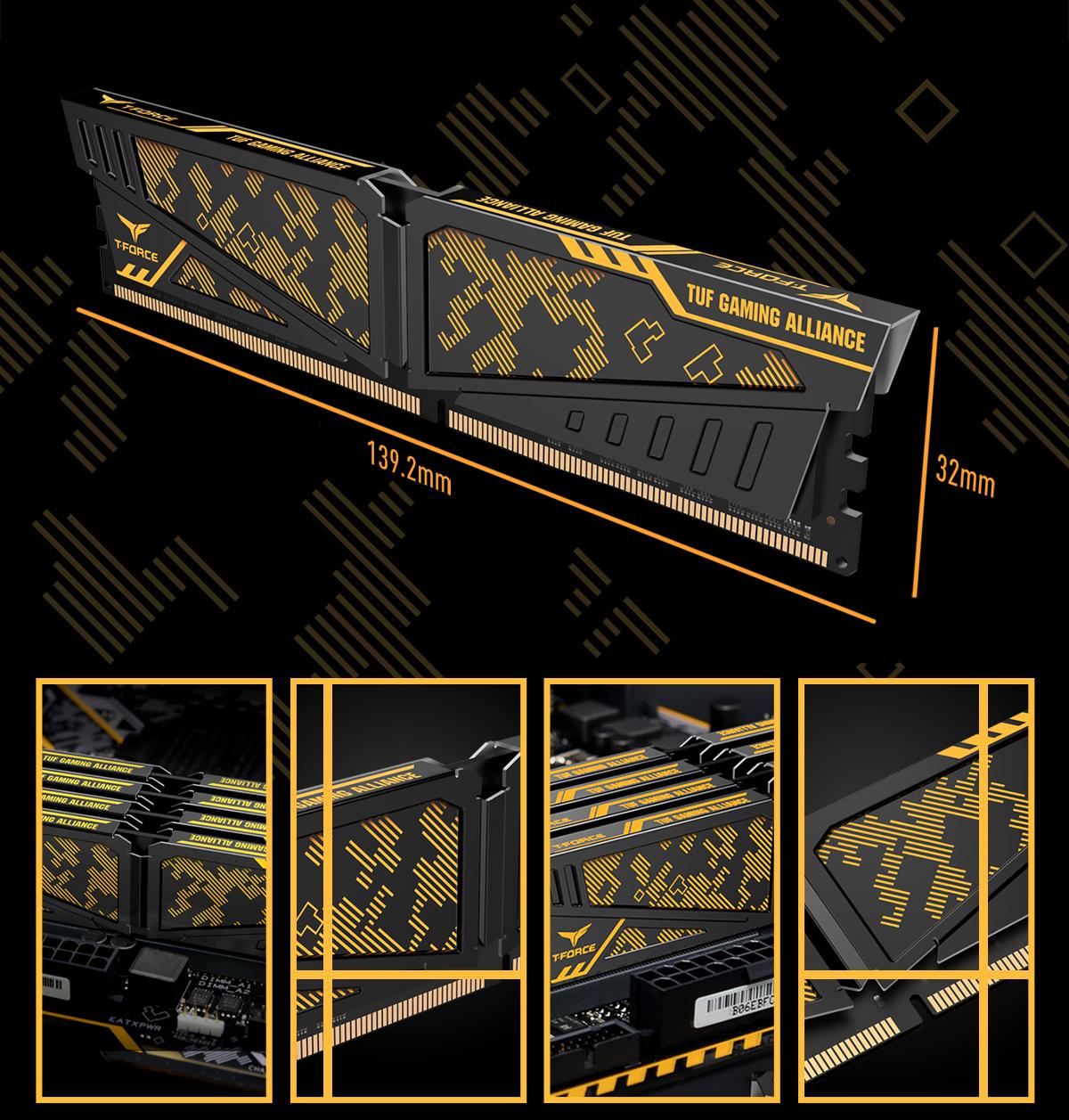 TEAMGROUP T-Force Vulcan TUF Gaming Alliance 32GB DDR4-3200 CL16 RAM