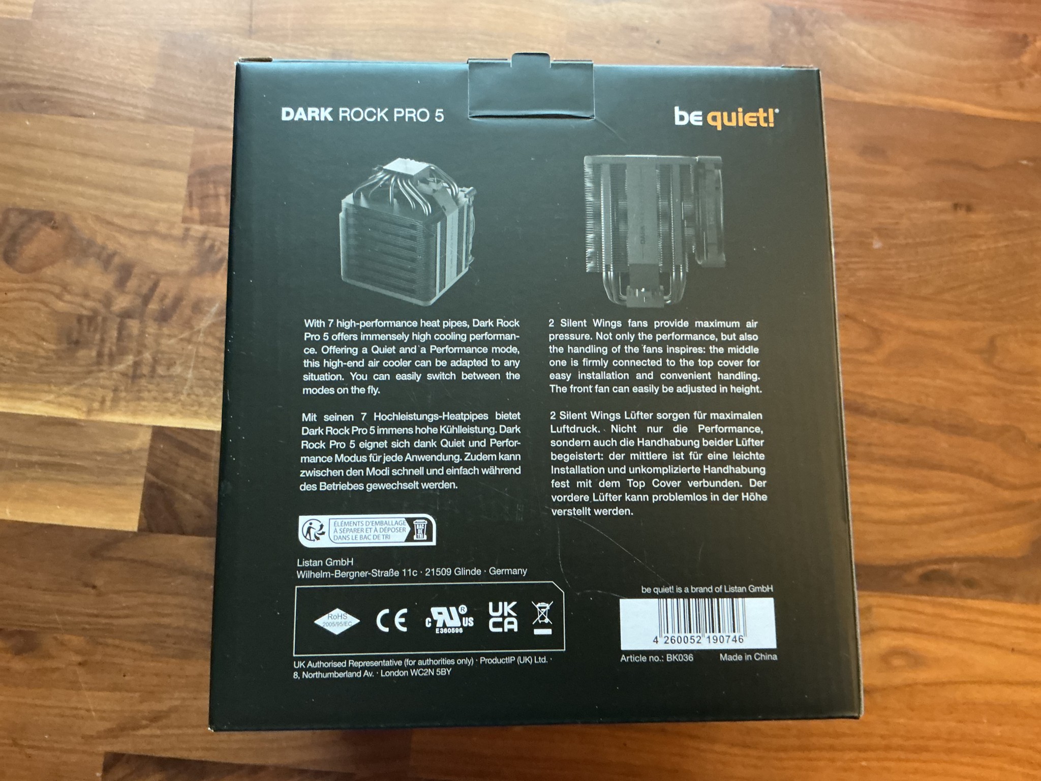 Be Quiet! Dark Rock Pro 5 CPU Cooler