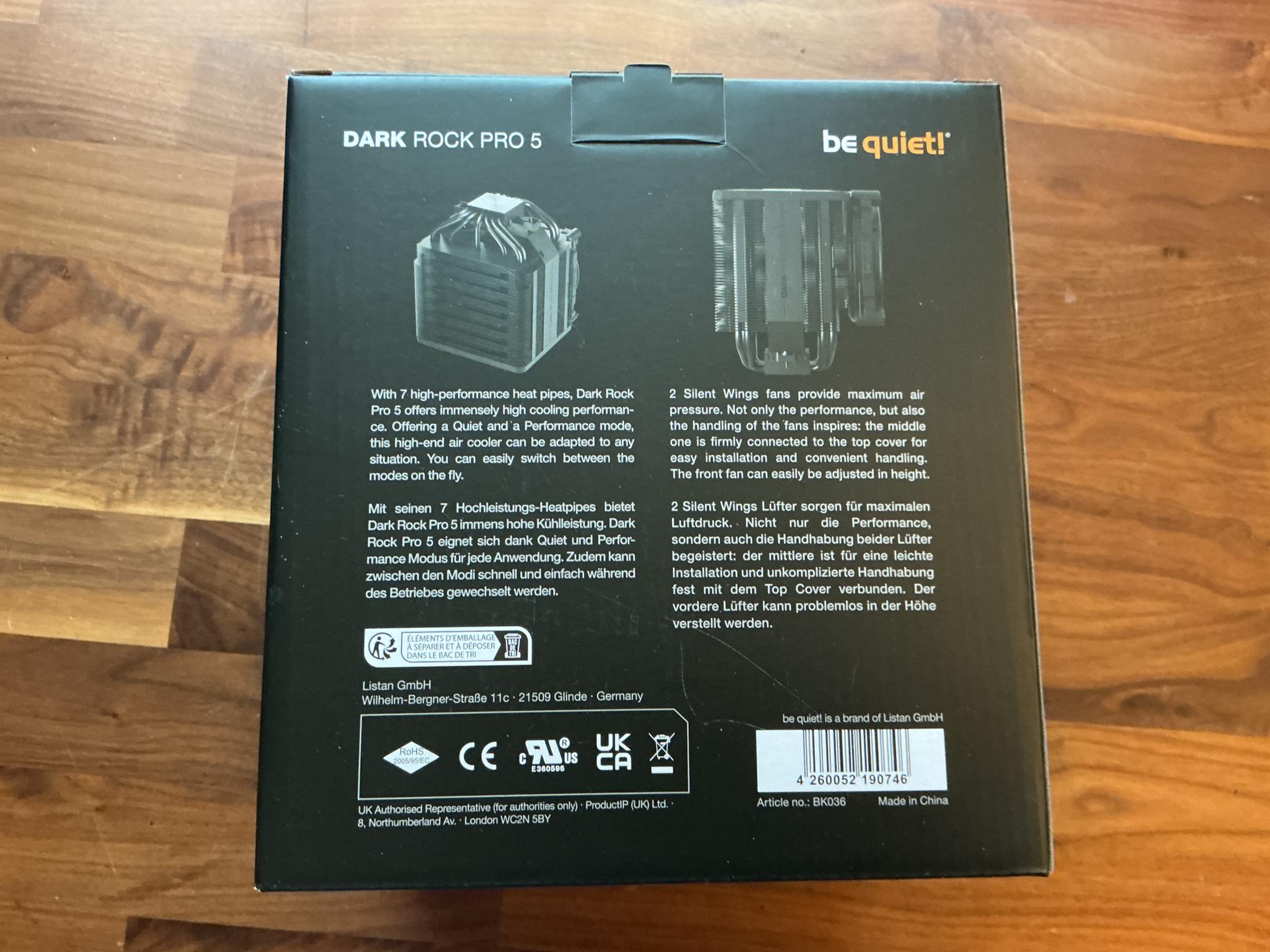 Be Quiet! Dark Rock Pro 5 CPU Cooler