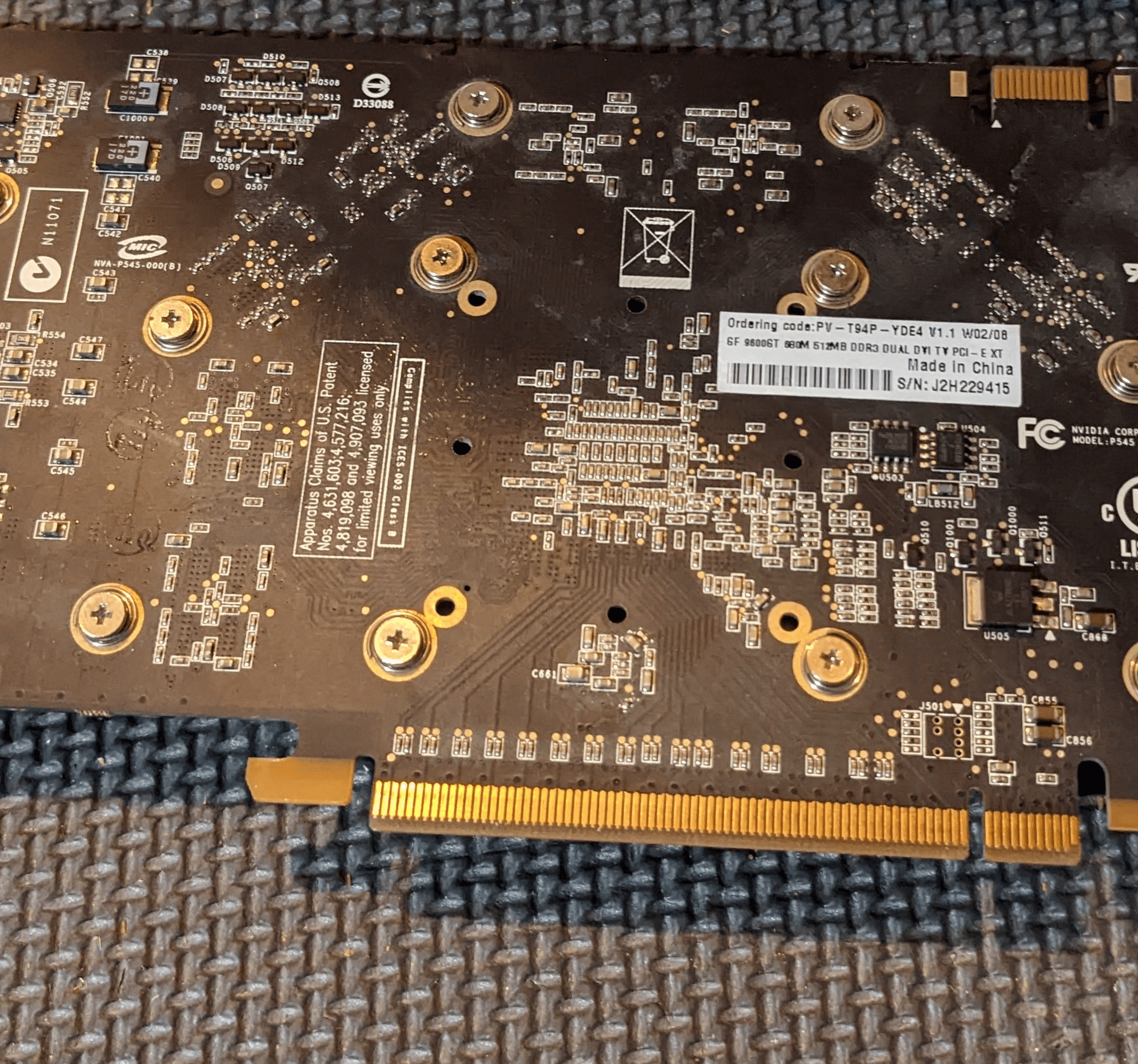 XFX GeForce 9600 GT -Used, but good condition Video Card 512mb DDR3 PCI-E