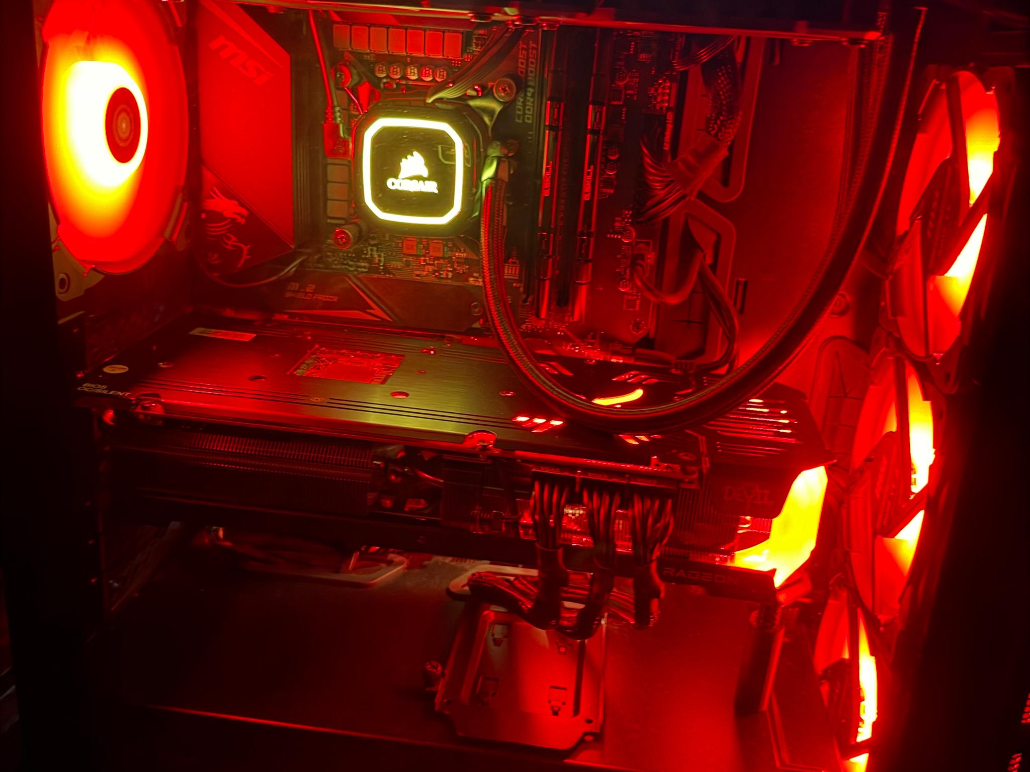 MSI Gaming Desktop Intel Core i9 AMD Radeon RX 6900 XT Red Devil H100i RGB Case
