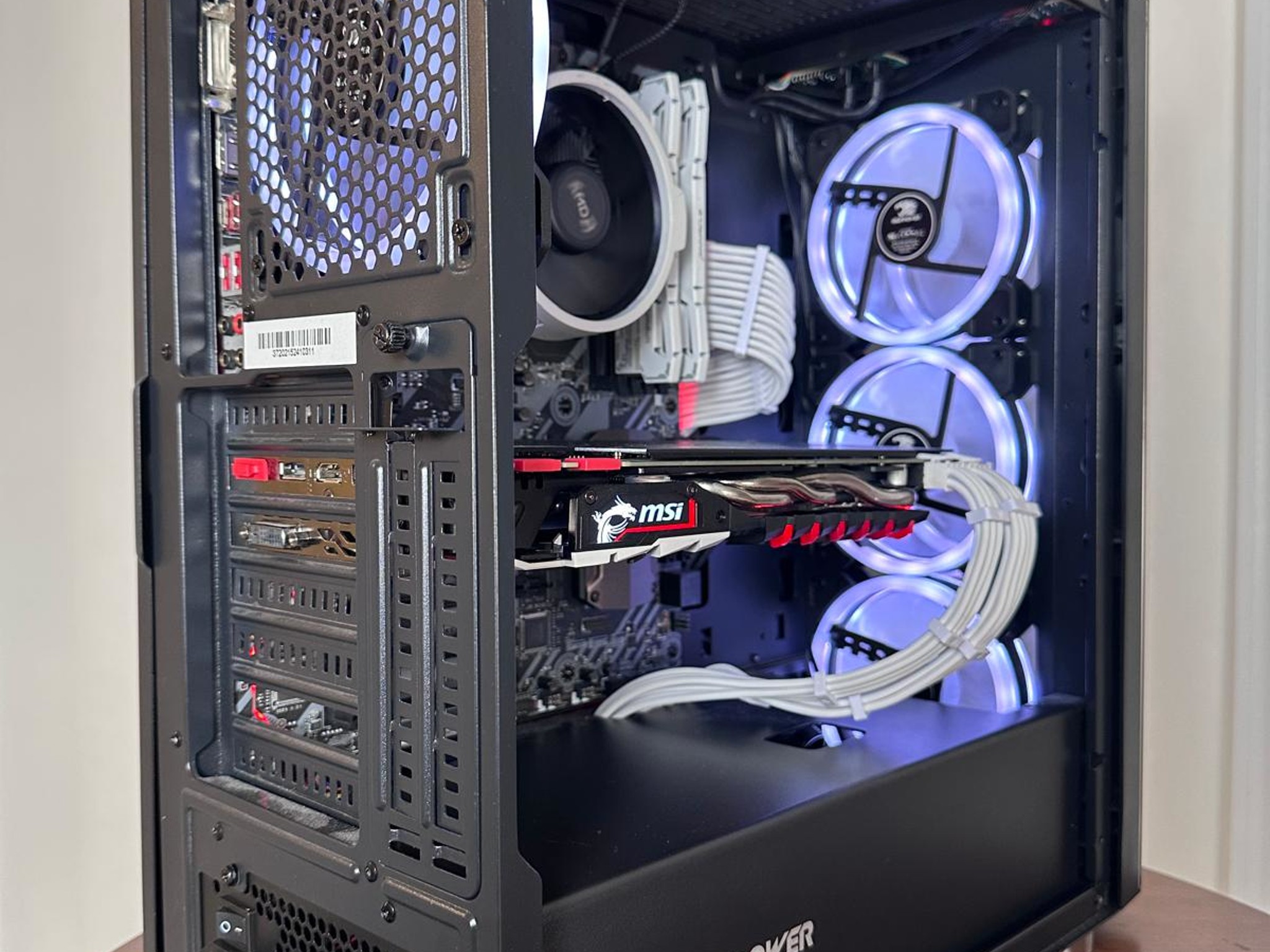 𝘿𝙀𝙋𝙏𝙃 | Ryzen 5 2600, GTX 1070, 16GB RAM, 1.5 TB Storage Black Minimalist Productivity Gaming PC