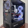 𝘿𝙀𝙋𝙏𝙃 | Ryzen 5 2600, GTX 1070, 16GB RAM, 1.5 TB Storage Black Minimalist Productivity Gaming PC