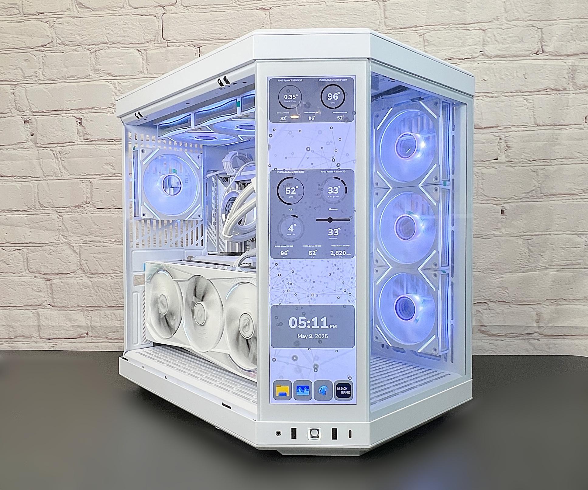 5080 AORUS MASTER ICE 9800X3D 32GB DDR5 2TB M.2 WIFI 7 HYTE Y70 TOUCH INFINITE