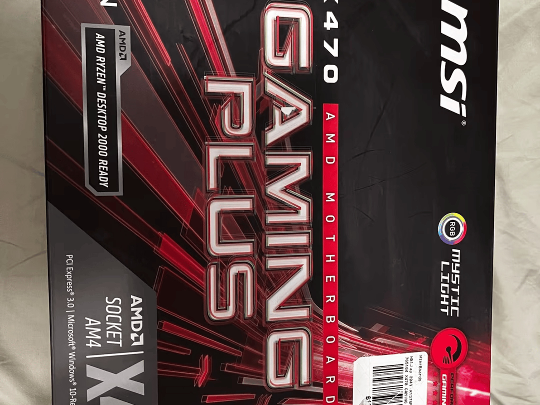 Used MSI x470 Gaming Plus MOBO ATX 