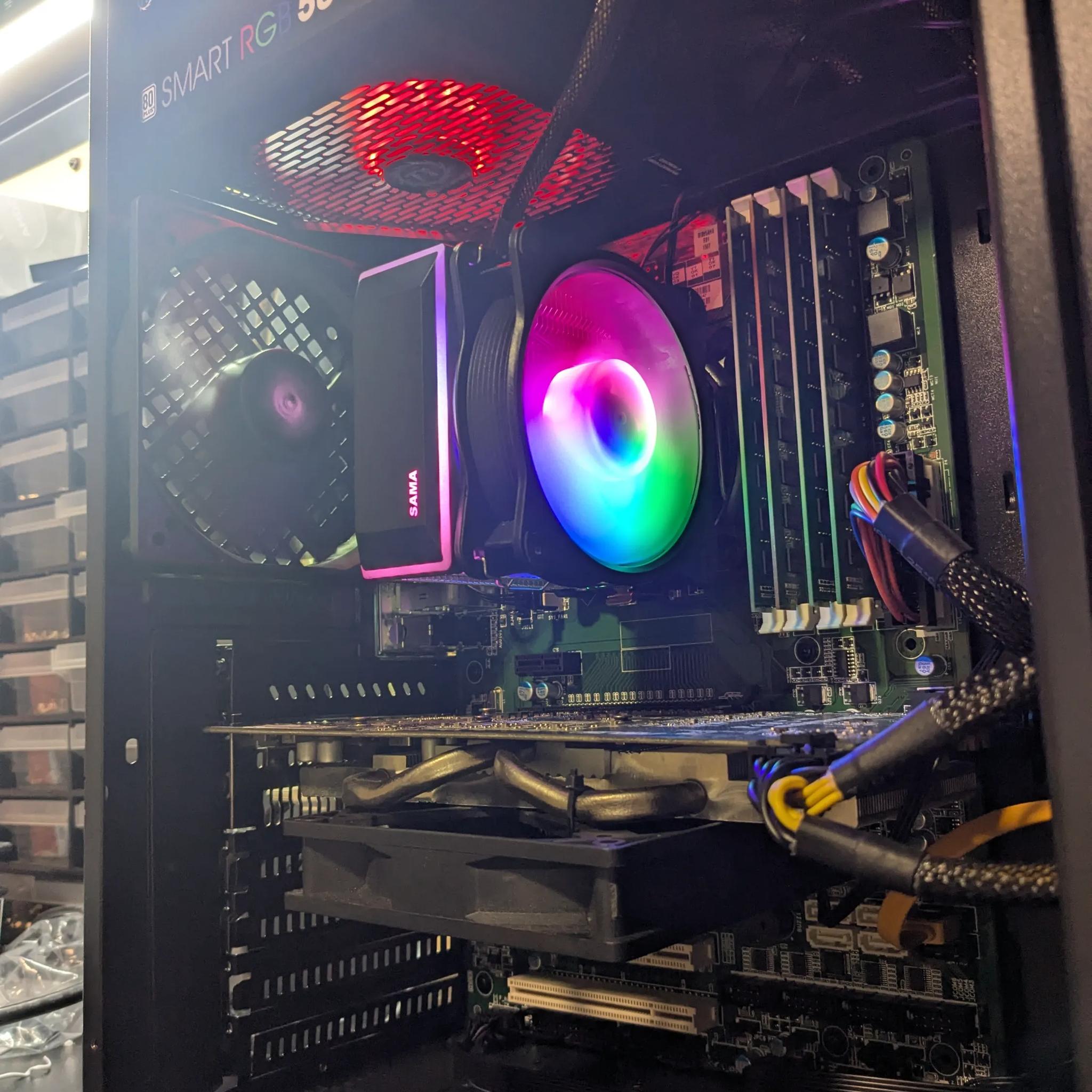 100 FPS Fortnite | 180 Day Warranty | i5-4570S, 16GB RAM, 480GB SSD, RX 480 8GB, RGB, Wifi, Win10