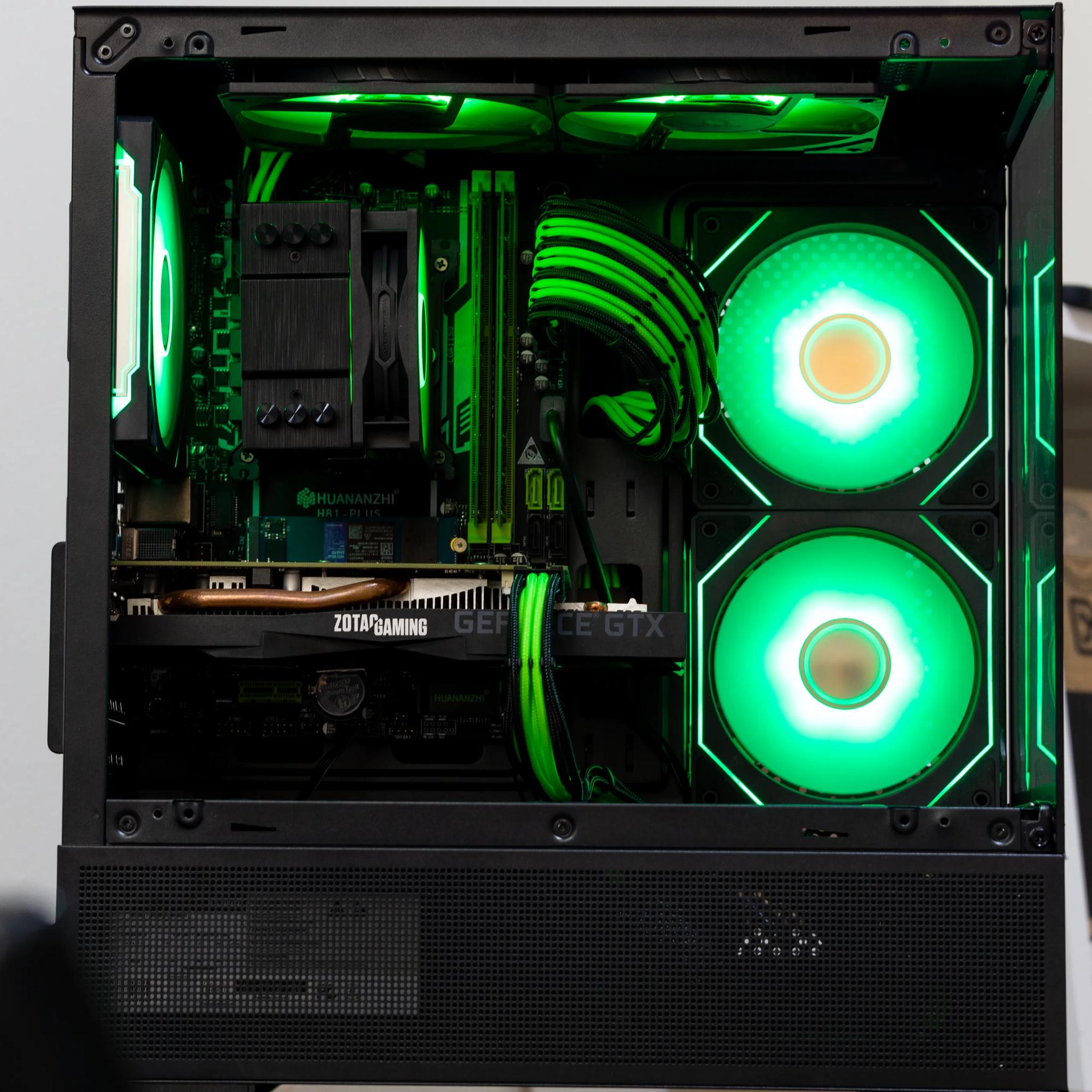 🟩Poison🟩 Intel i7| NVIDIA GTX1660| 16GB RAM| 512GB M.2 SSD| RGB| WiFi| Budget 1080p Gaming PC