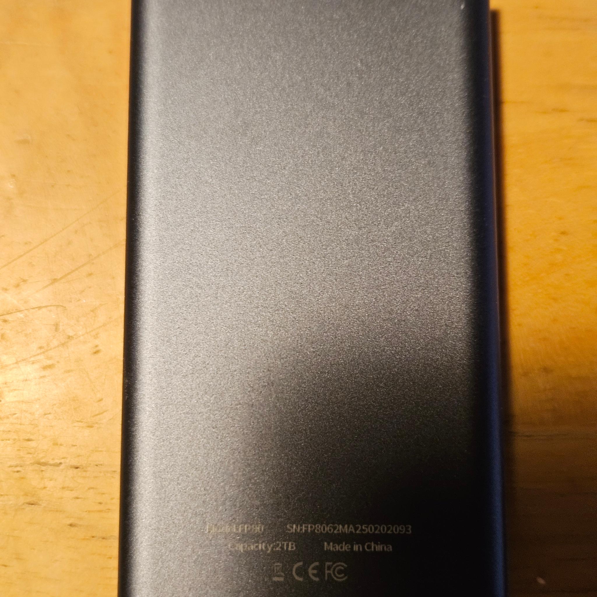 2TB Fikwot FP80 PSSD with 2gb/s Read and Write Speeds