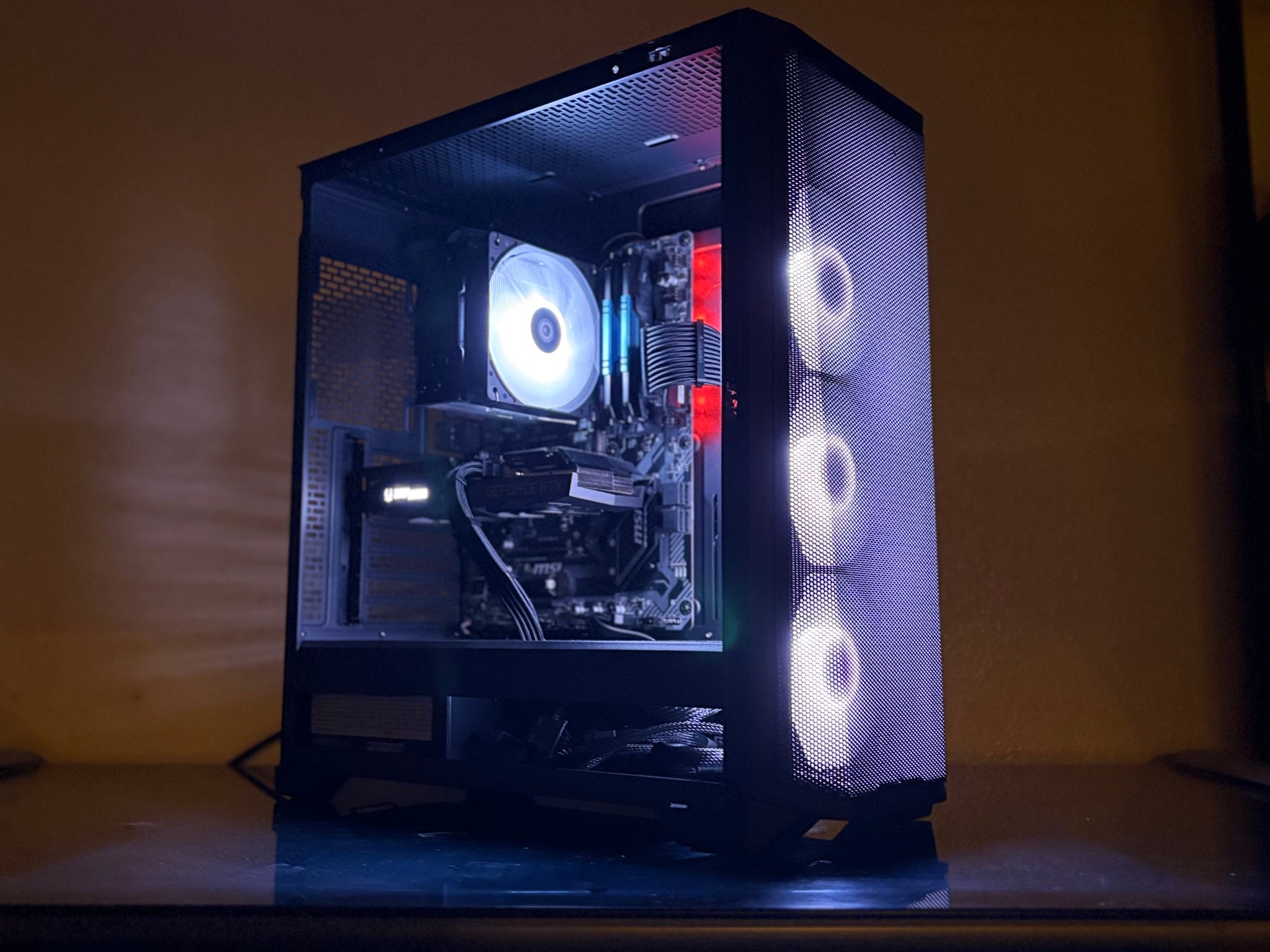 Black RGB Gaming PC |Ryzen 5 3600|RTX 3060 Ti|16GB RAM|1TB SSD|