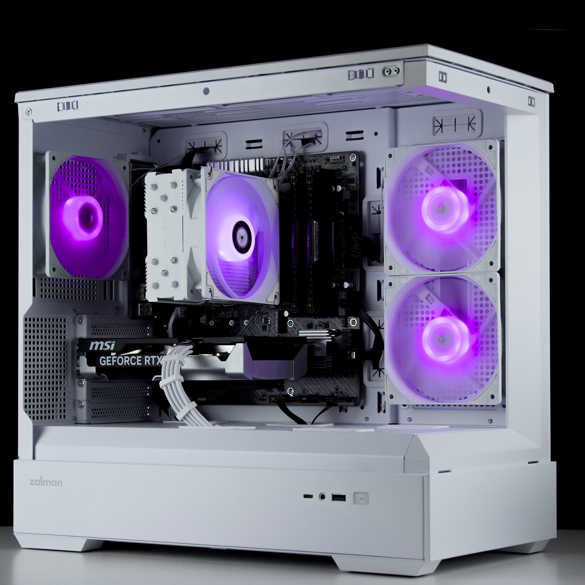 🧊❄️🧊 White Gaming PC – RTX 5060, Ryzen 5 5500, 16GB RAM, 1TB SSD - WiFi, BlueTooth 🧊❄️🧊