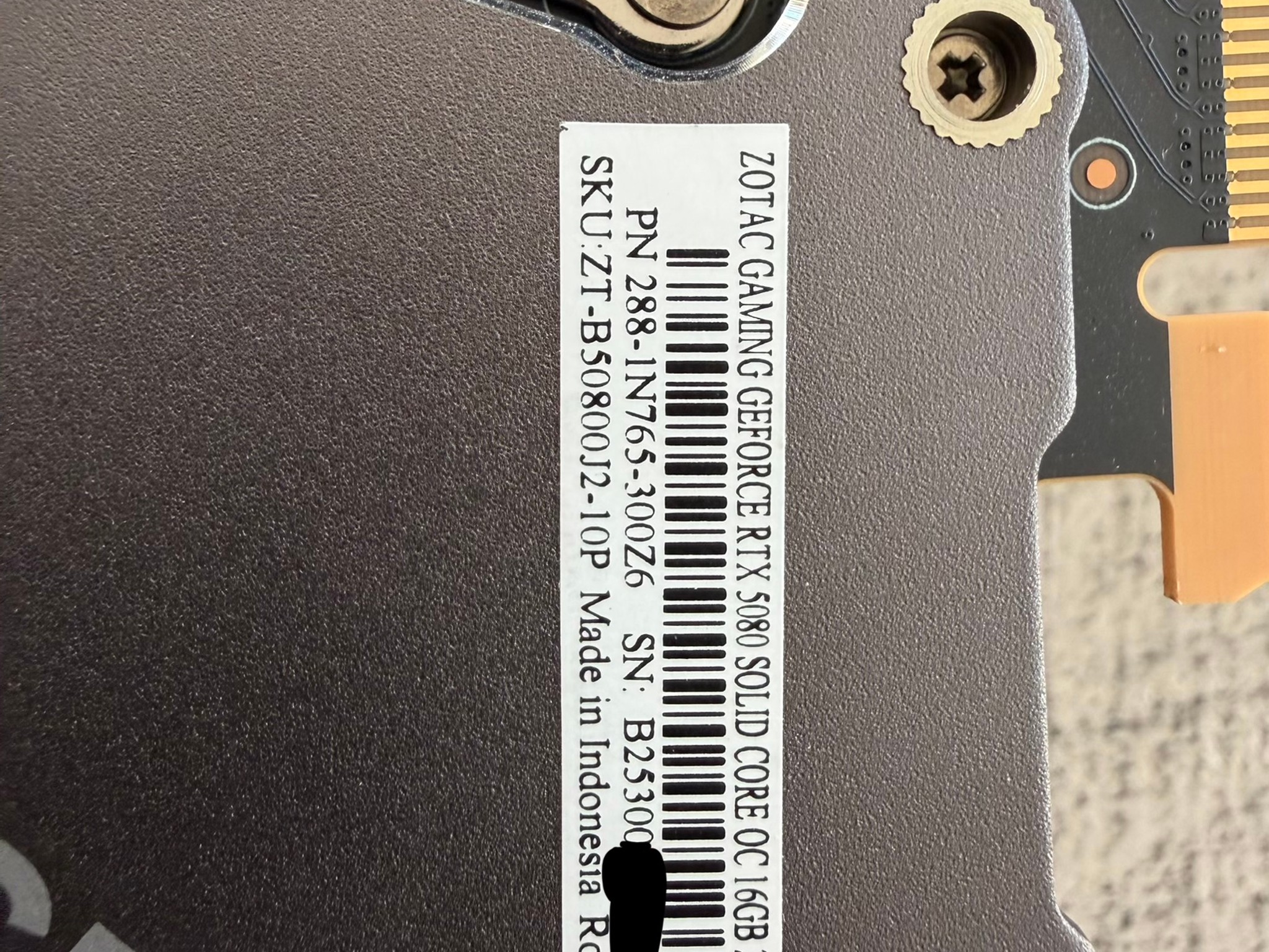 ZOTAC GAMING GeForce RTX 5080 SOLID CORE