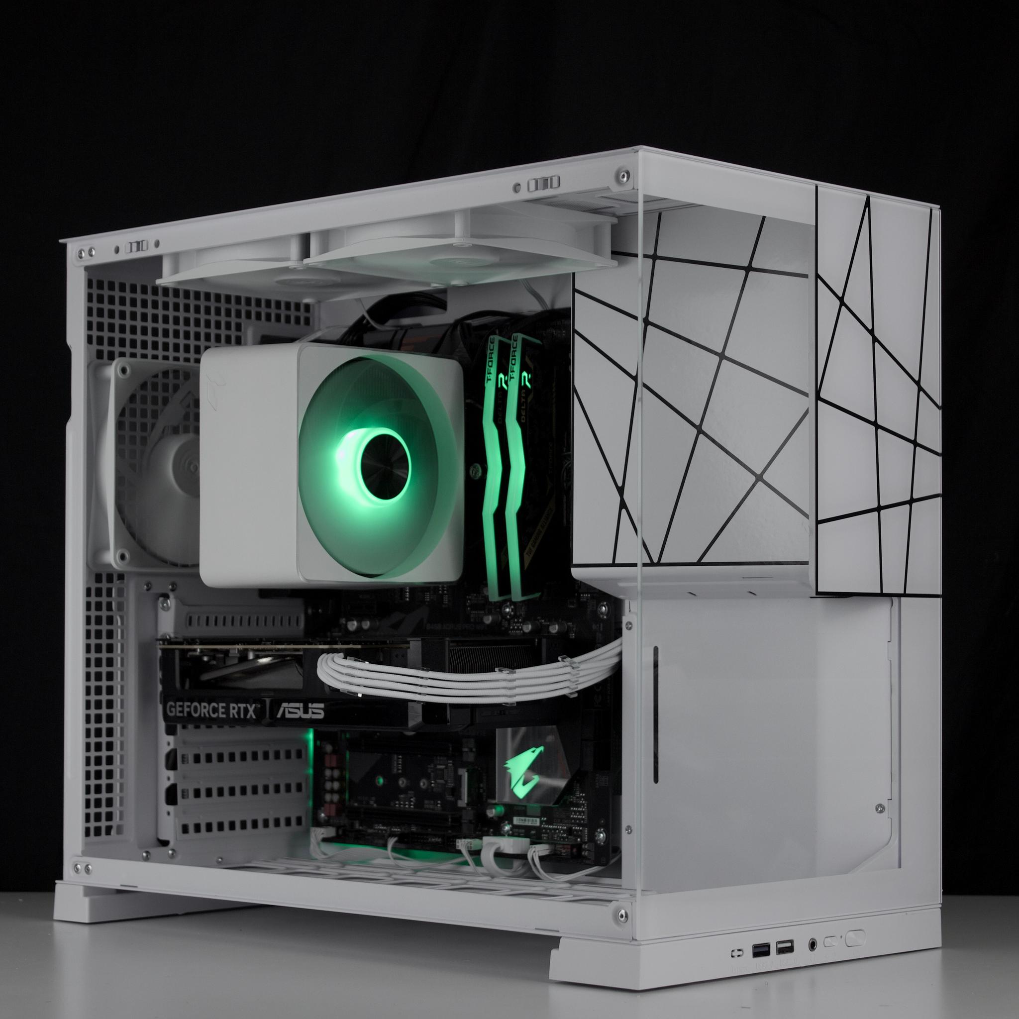 🧊❄️🧊 White Gaming PC – RTX 5060, Ryzen 5 5600X, 16GB RAM, 1TB SSD - WiFi, BlueTooth 🧊❄️🧊