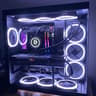 NZXT H9 Elite Tempered Glass ATX Mid-Tower Computer Case - Black EXTRA FANS