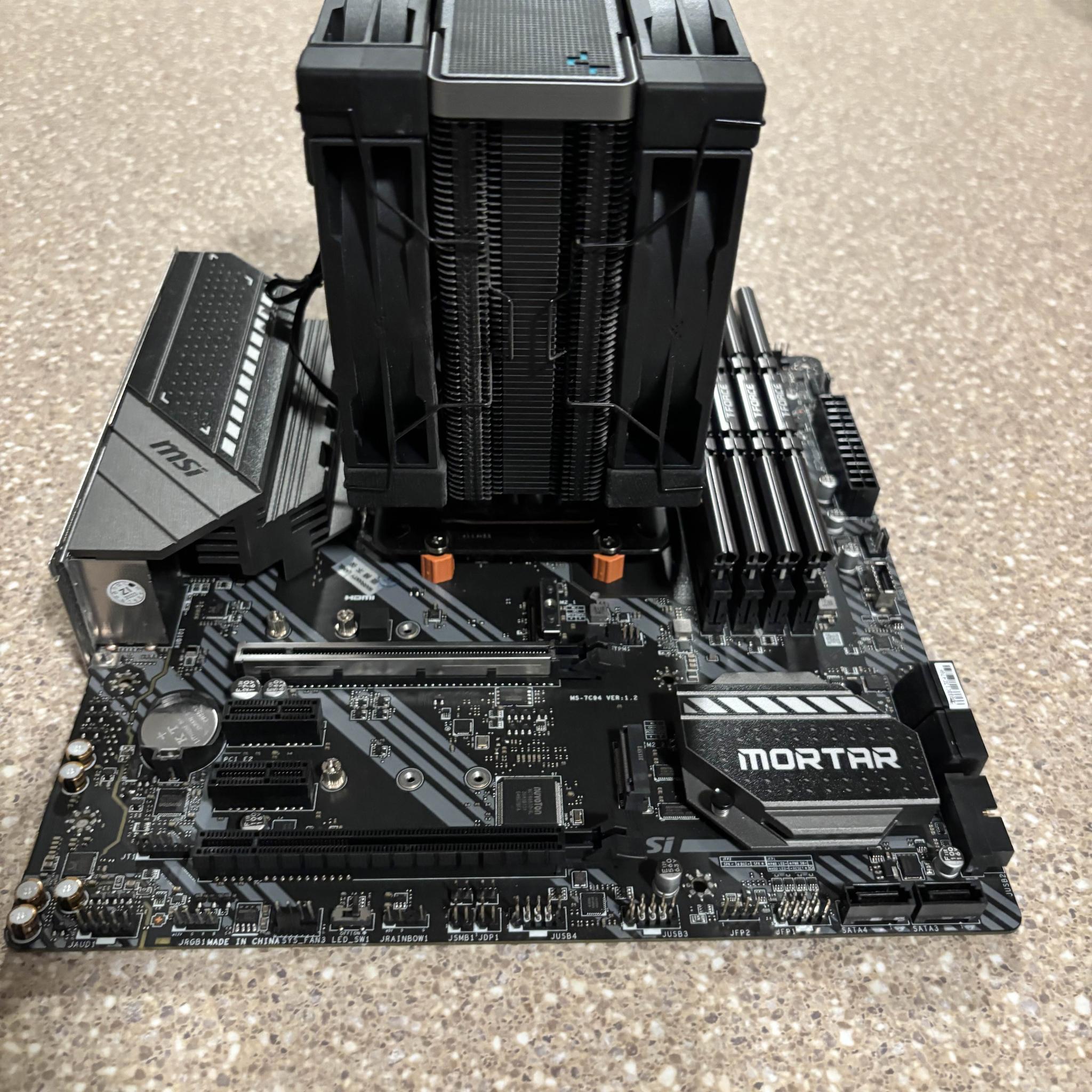 MSI Mag B550M Mortar Micro-ATX Board, Ryzen 7 5700X 8 Core 16 Thread CPU, 48GB TeamGroup 3200Mhz RAM