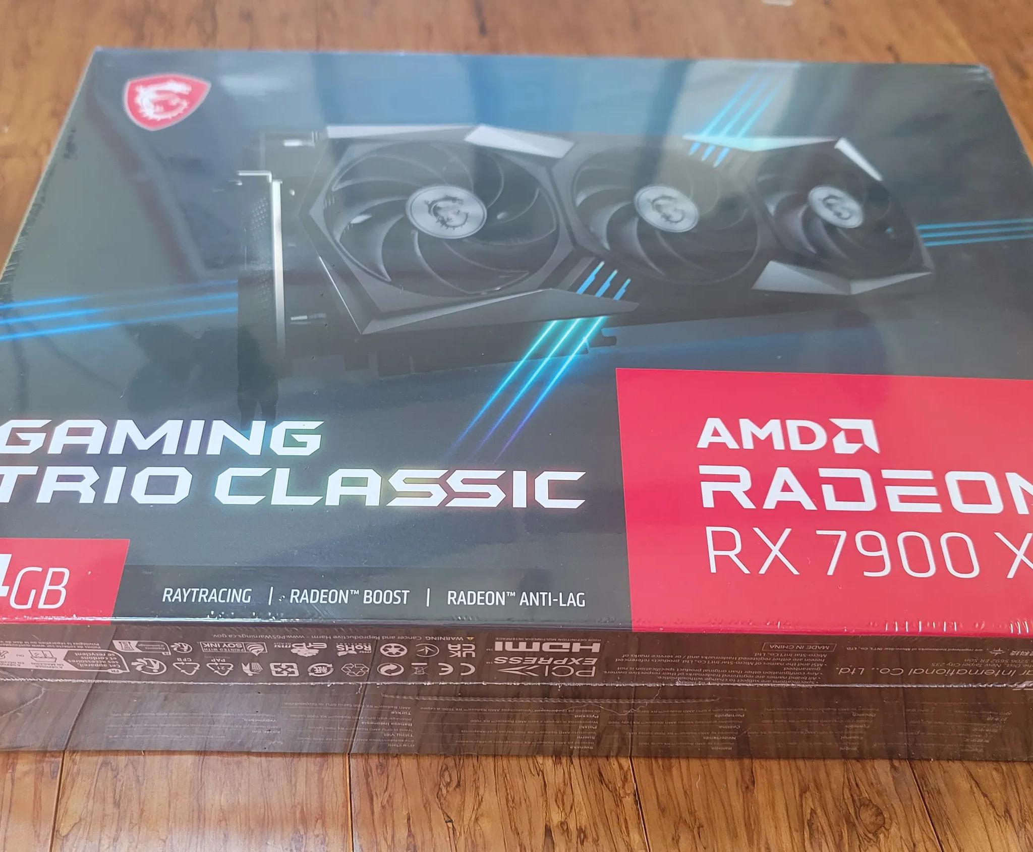 MSI GAMING TRIO CLASSIC Radeon RX 7900 XTX 24 GB Video Card GPU