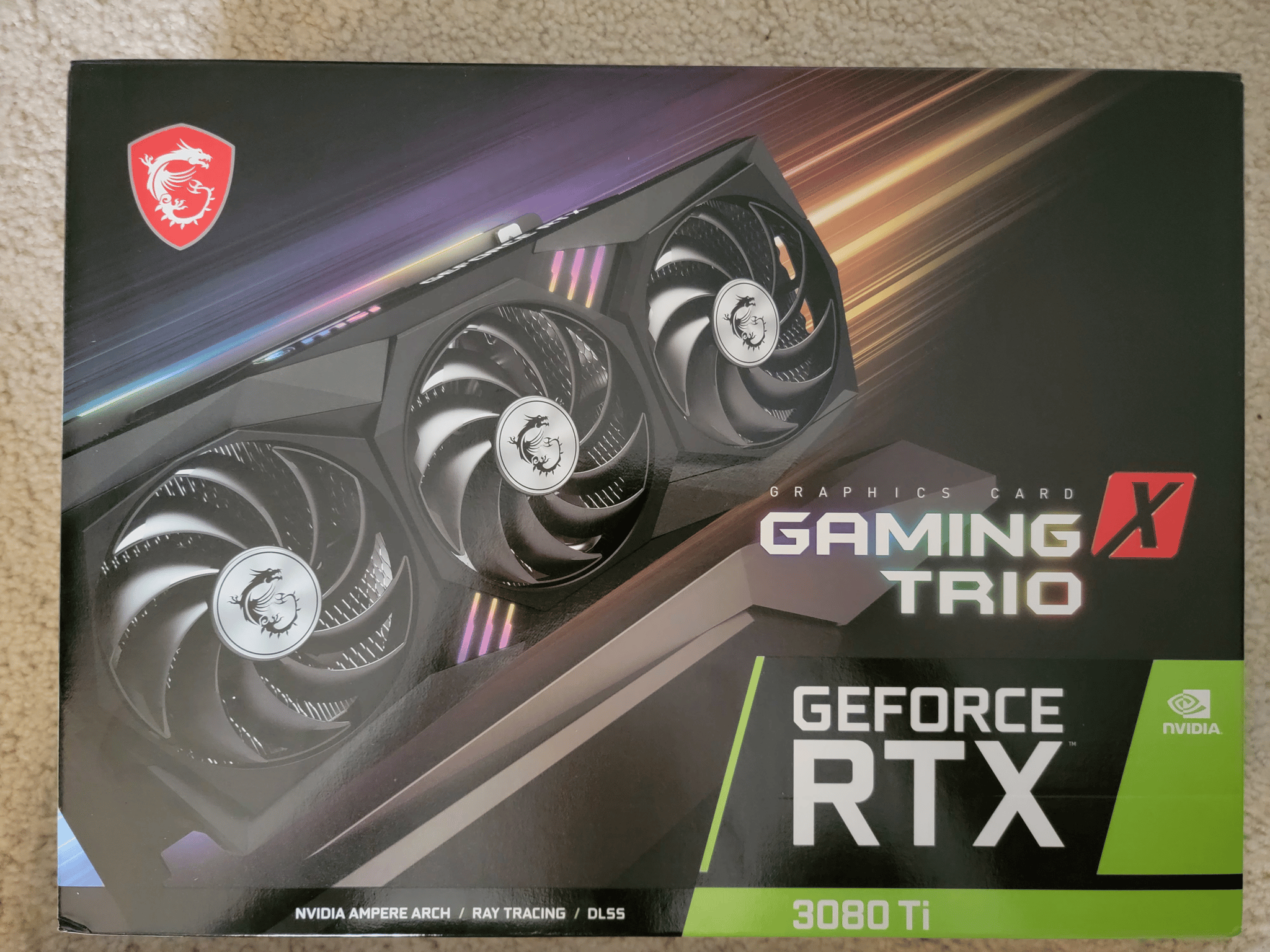 MSI RTX 3080 TI Gaming X Trio 12GB GDDR6X LHR Like New With Original Box