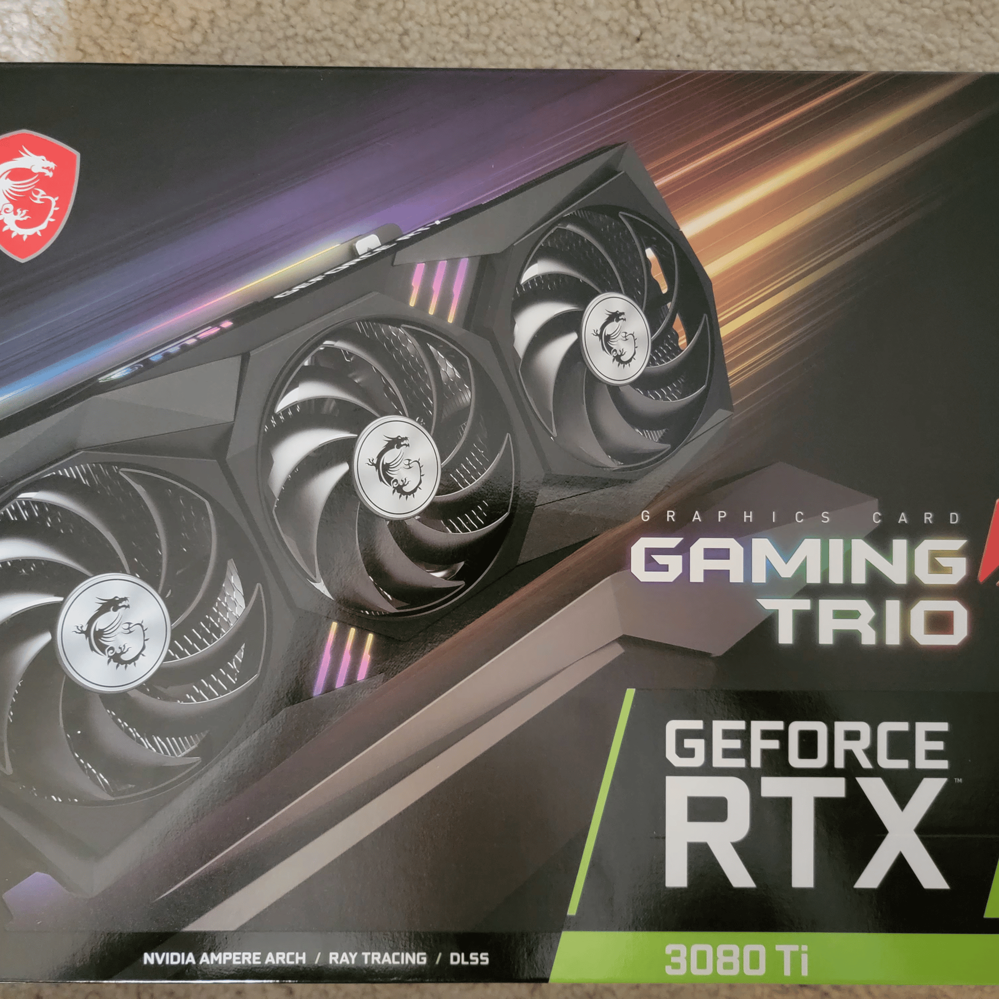 MSI RTX 3080 TI Gaming X Trio 12GB GDDR6X LHR Like New With Original Box
