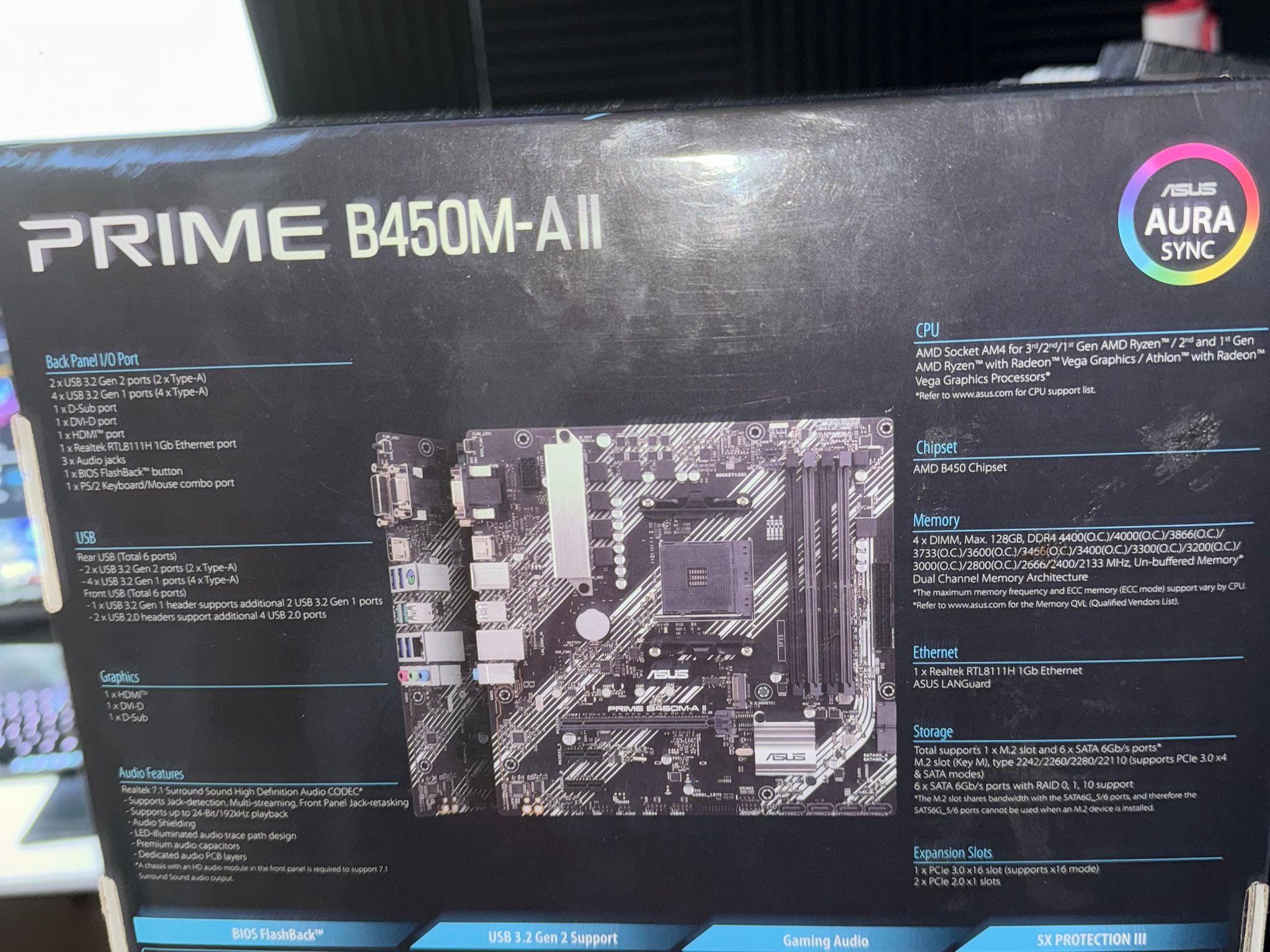 Asus B450M-A II BOX ONLY